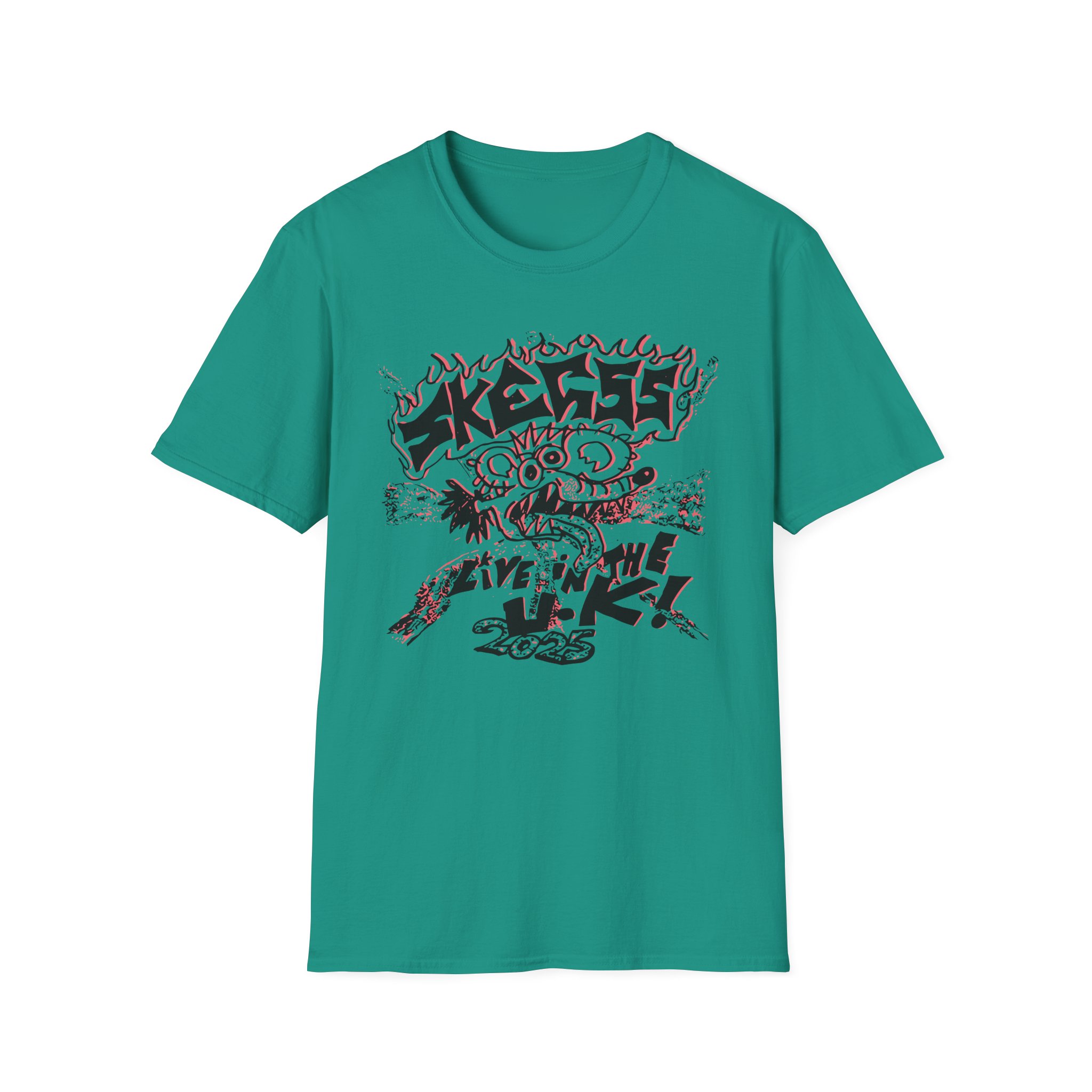 Skegss Live in the Uk 2025 Unisex Softstyle T-Shirt