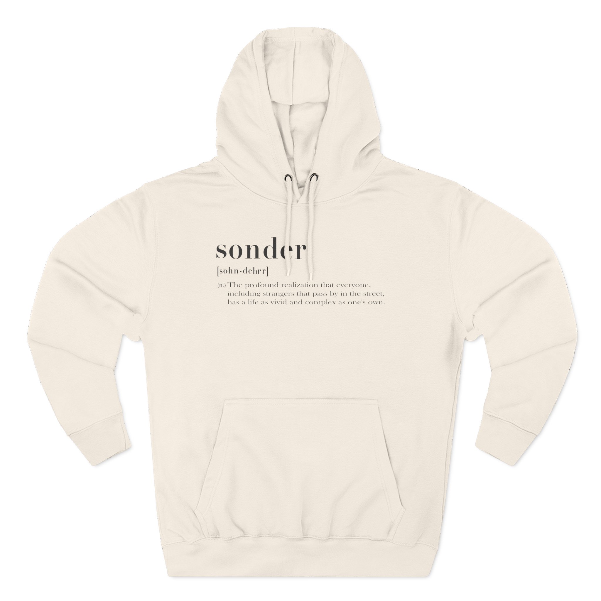Sonder Definition Three-Panel Fleece Hoodie