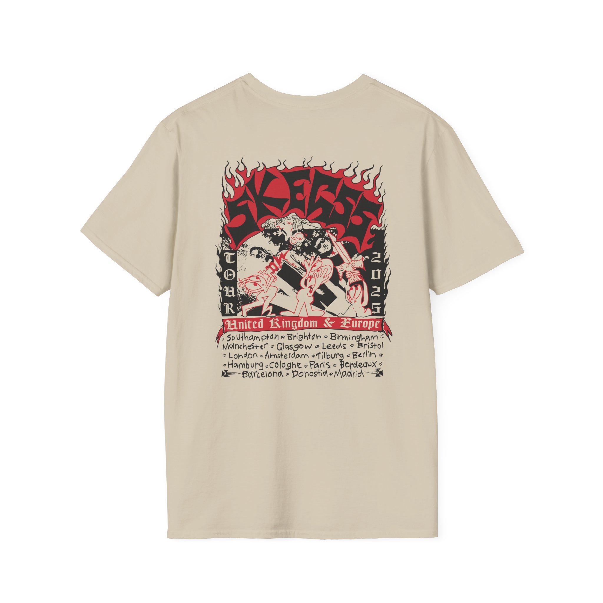 Skegss Uk Eu Tour 2025 Unisex Softstyle T-Shirt