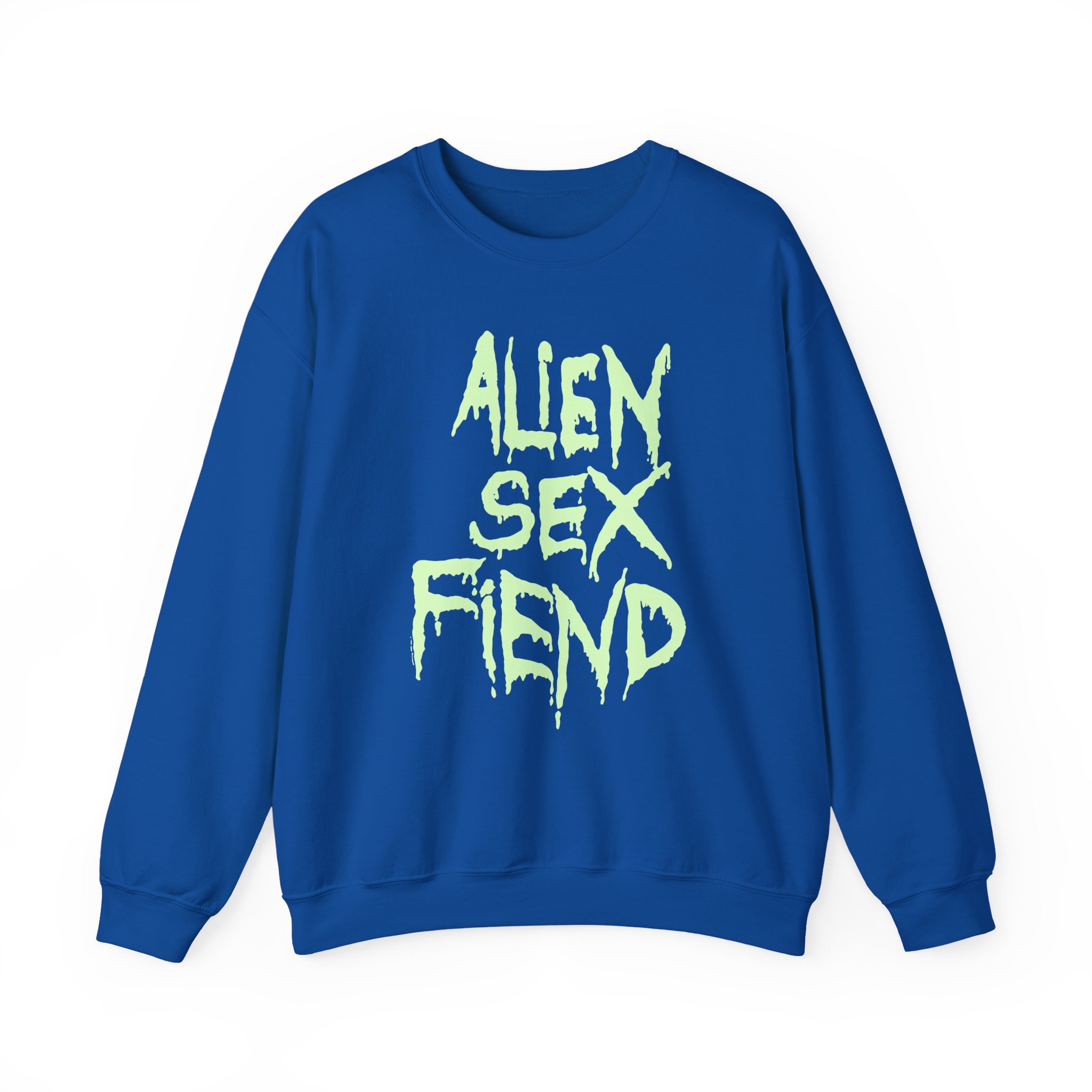 Alien Sex Fiend Glow in the Dark Unisex Heavy Blendâ„¢ Crewneck Sweatshirt