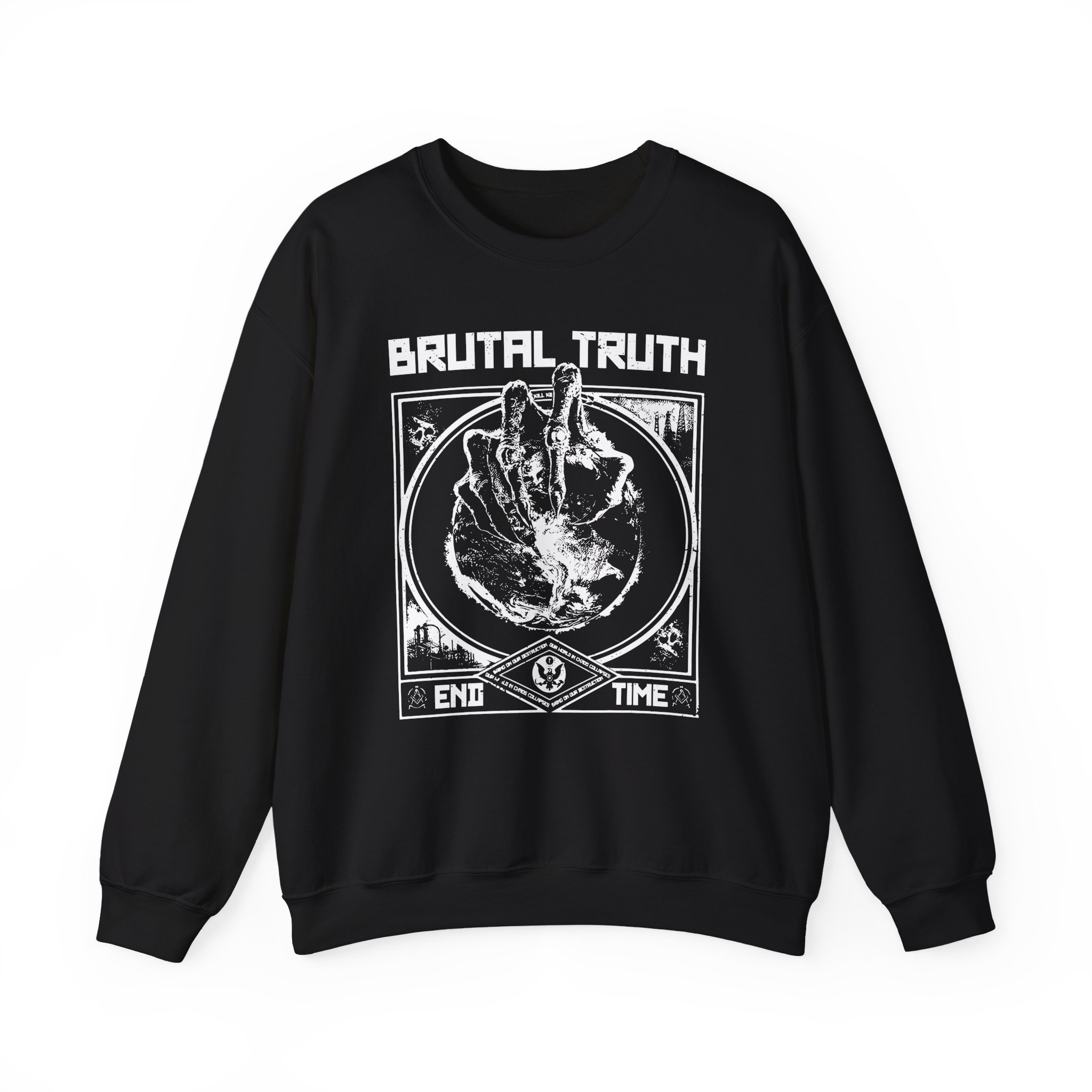 Brutal Truth End Time Unisex Heavy Blend Crewneck Sweatshirt