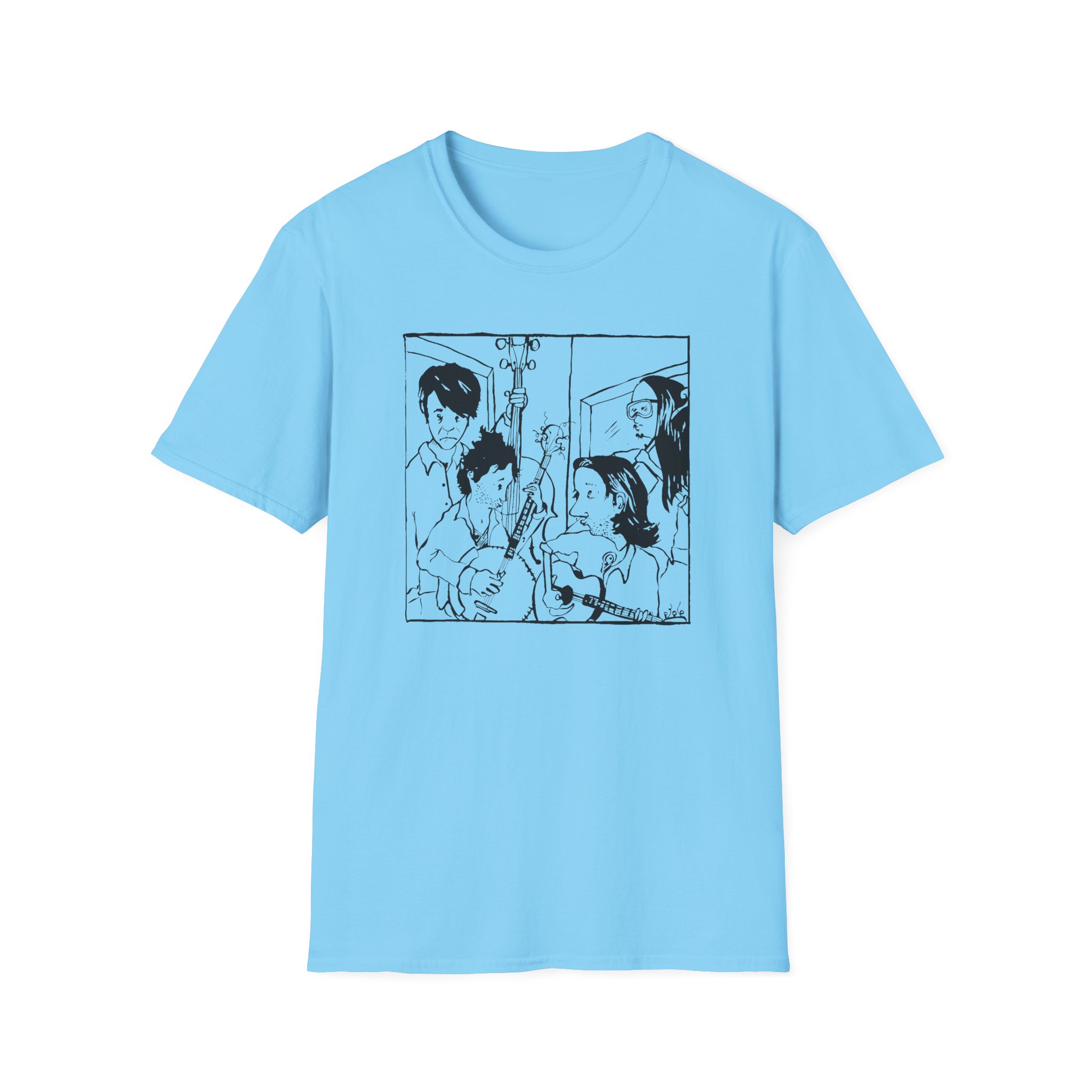Avett Brothers Seth Drawing Unisex Softstyle T-Shirt