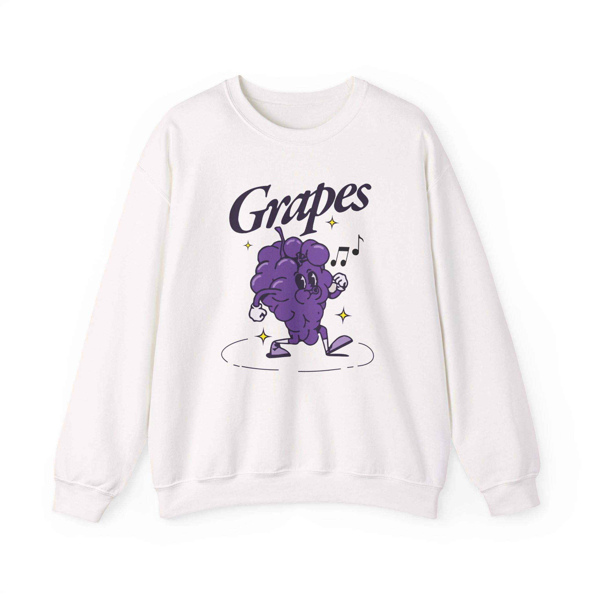 James Marriott Grapes Natural Unisex Heavy Blendâ„¢ Crewneck Sweatshirt