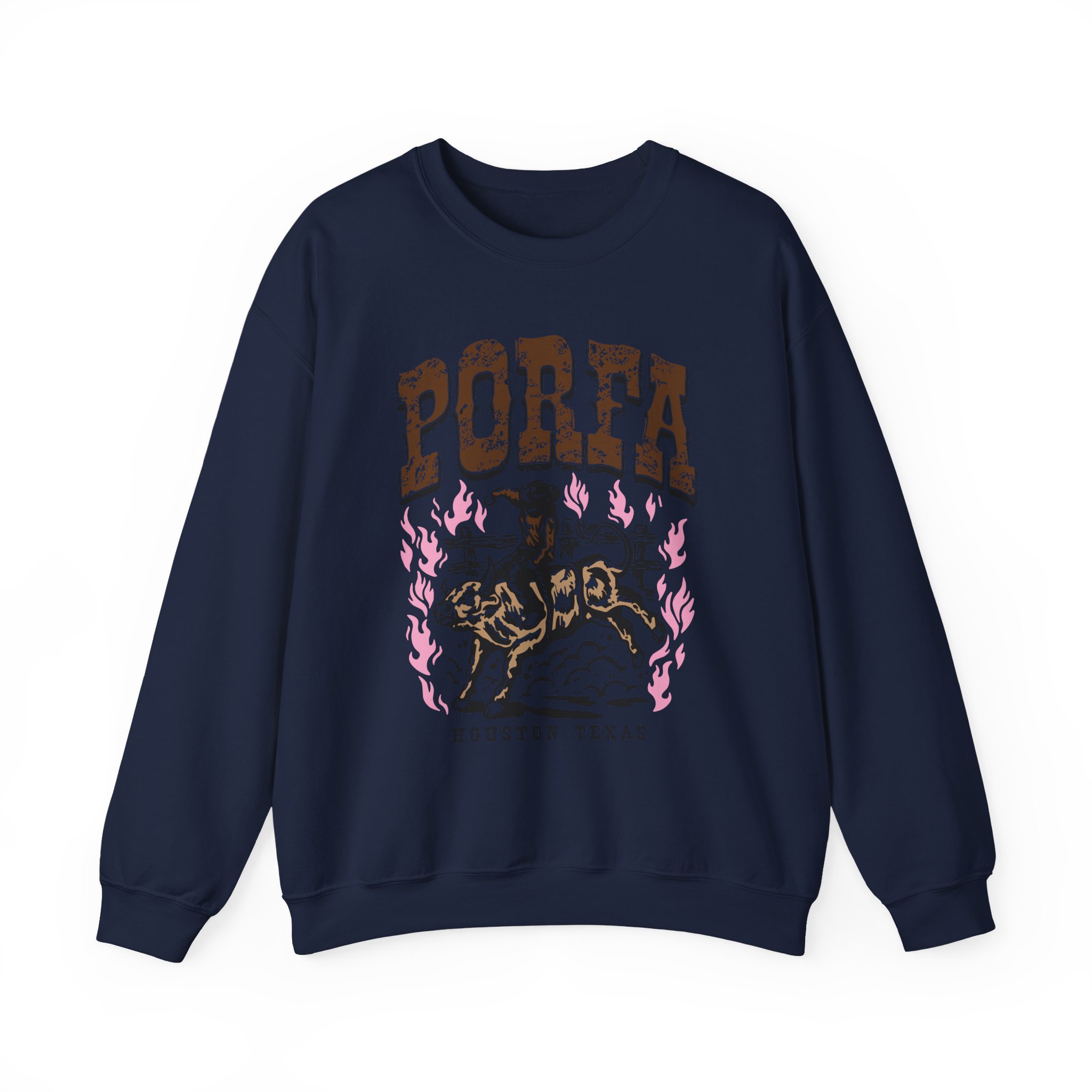 Porfa Houston Texas Unisex Heavy Blendâ„¢ Crewneck Sweatshirt