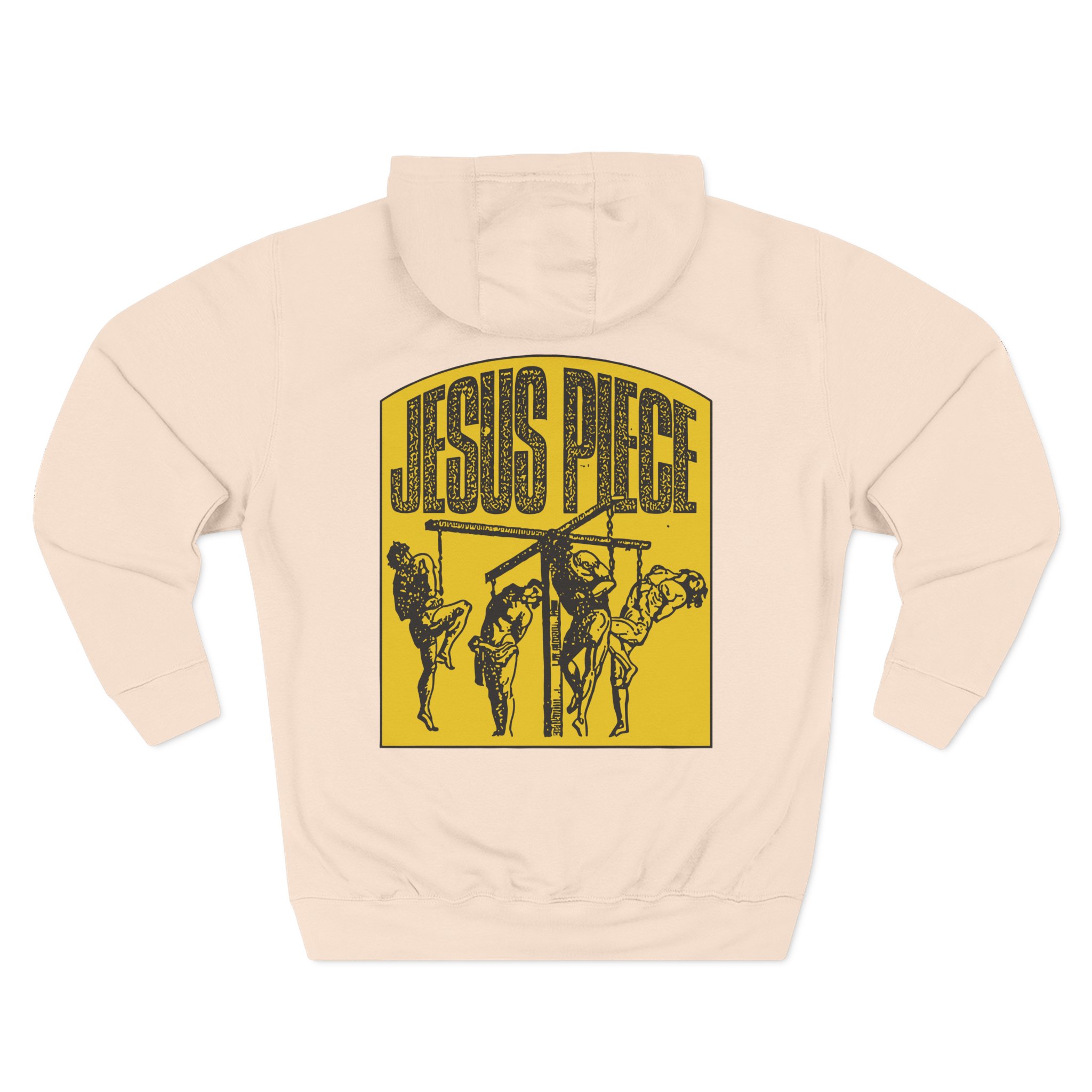 Jesus Piece Tortured Three-Panel Fleece Hoodie