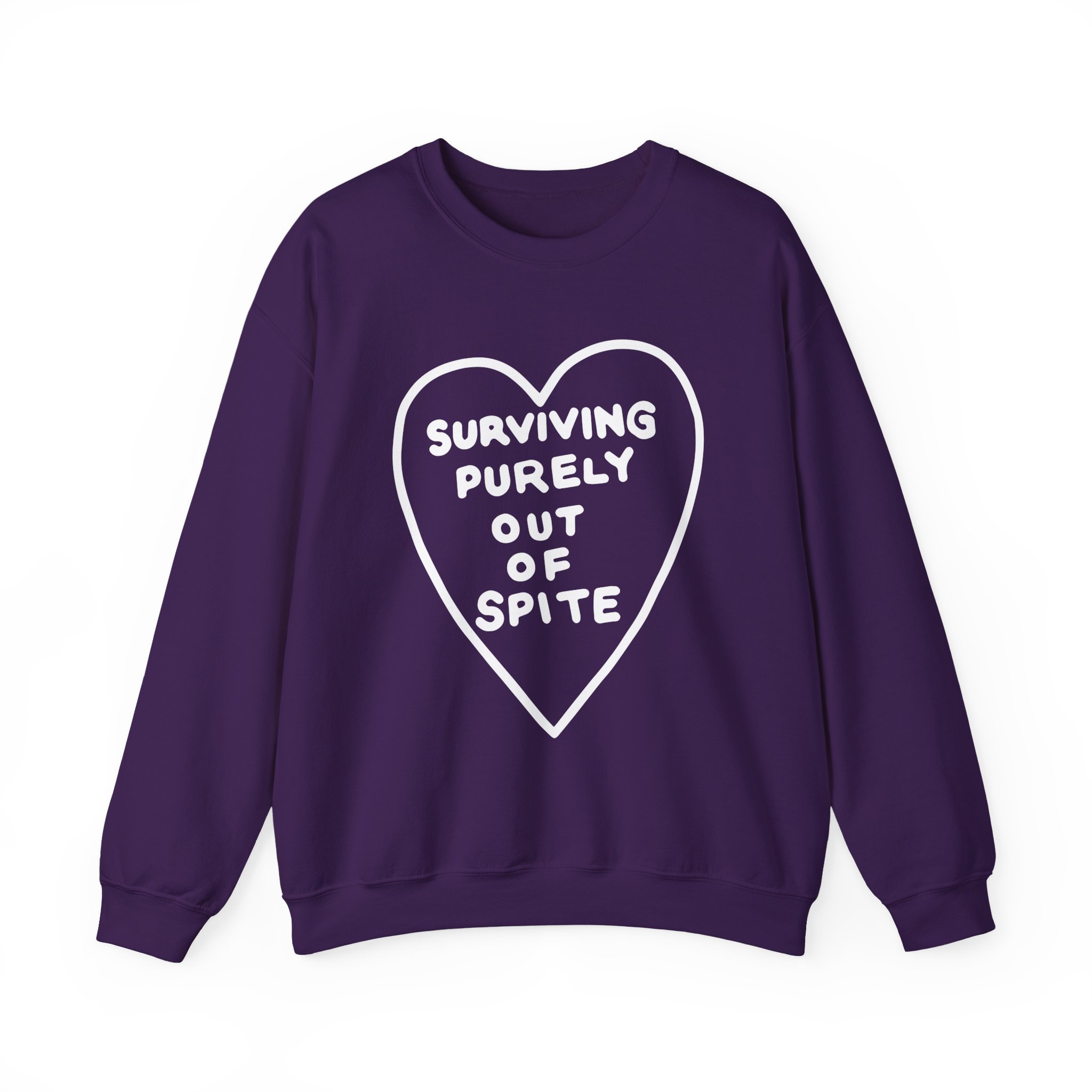 Elyse Myers Surviving Purely Out of Spite Unisex Heavy Blendâ„¢ Crewneck Sweatshirt