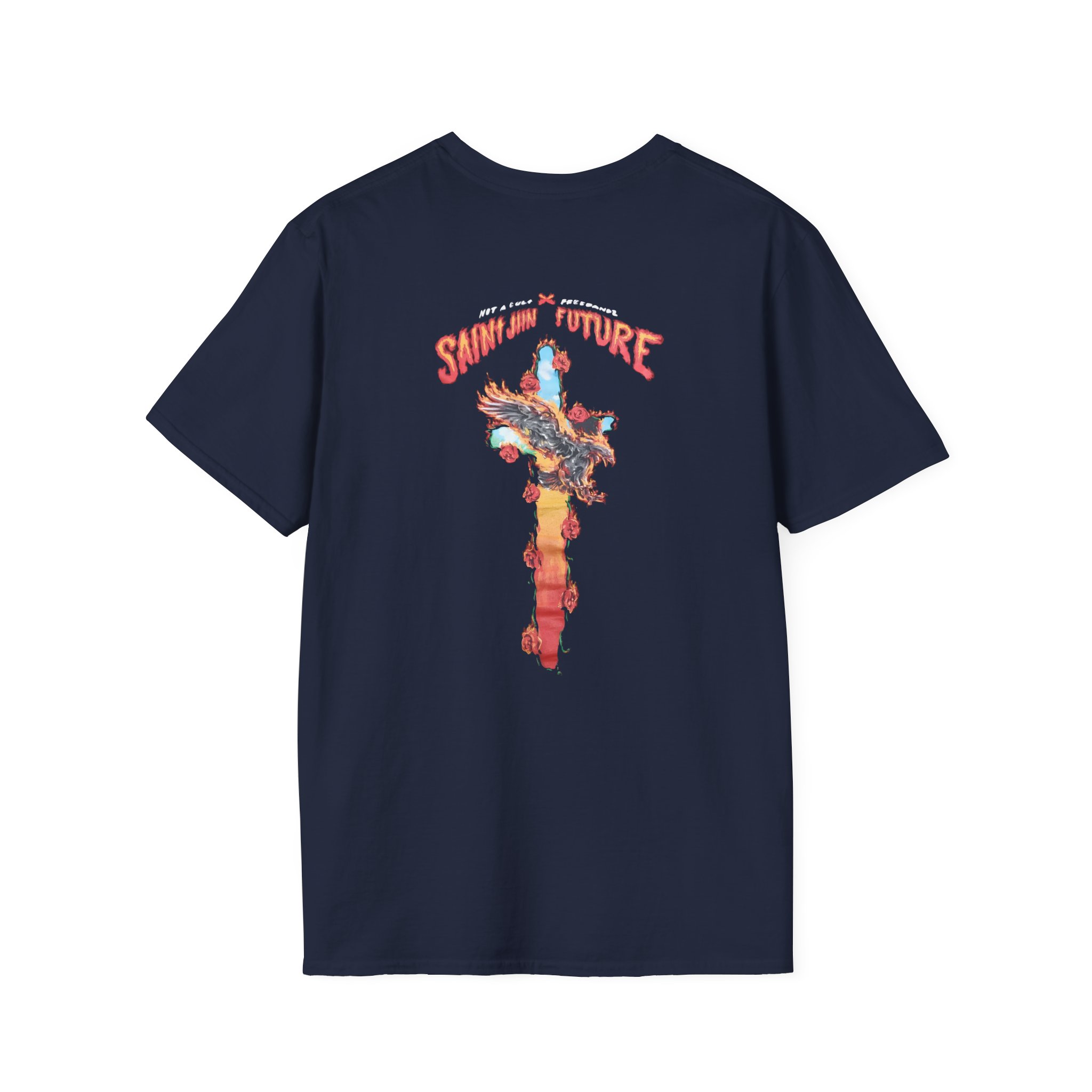 Saint Jhn Not a Cult X Freebandz Roses Unisex Softstyle T-Shirt