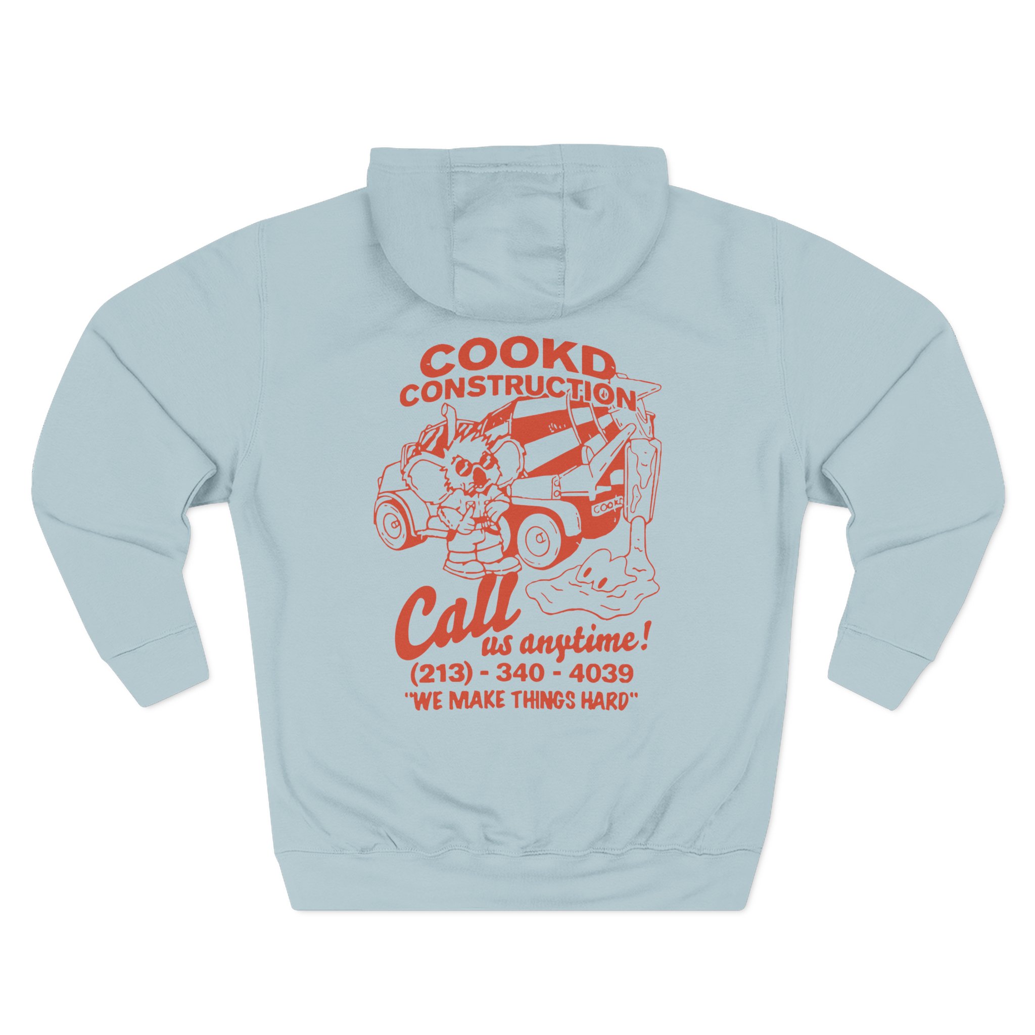 Cookd Construction Koala Three-Panel Fleece Hoodie