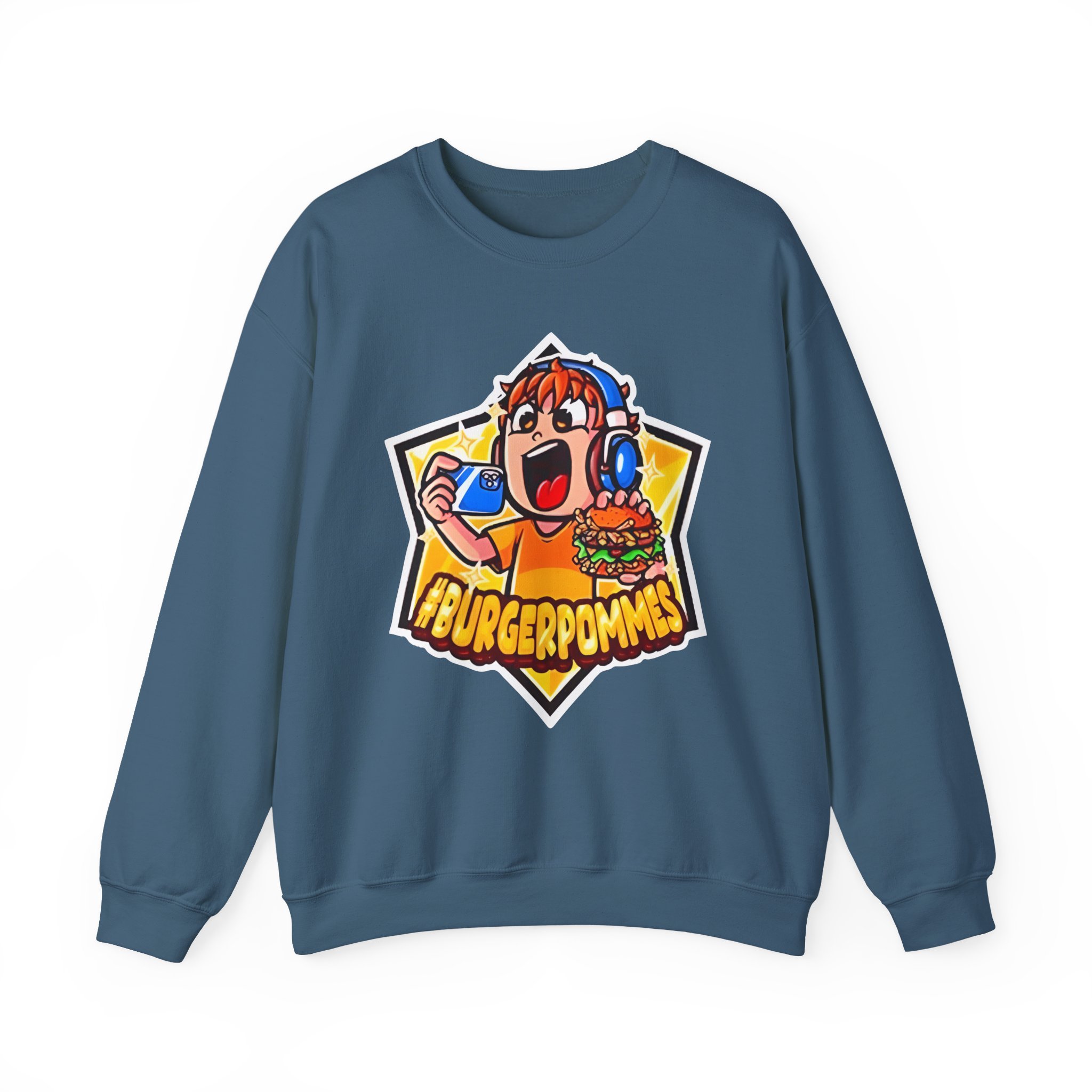 Burger Pommes Unisex Heavy Blendâ„¢ Crewneck Sweatshirt