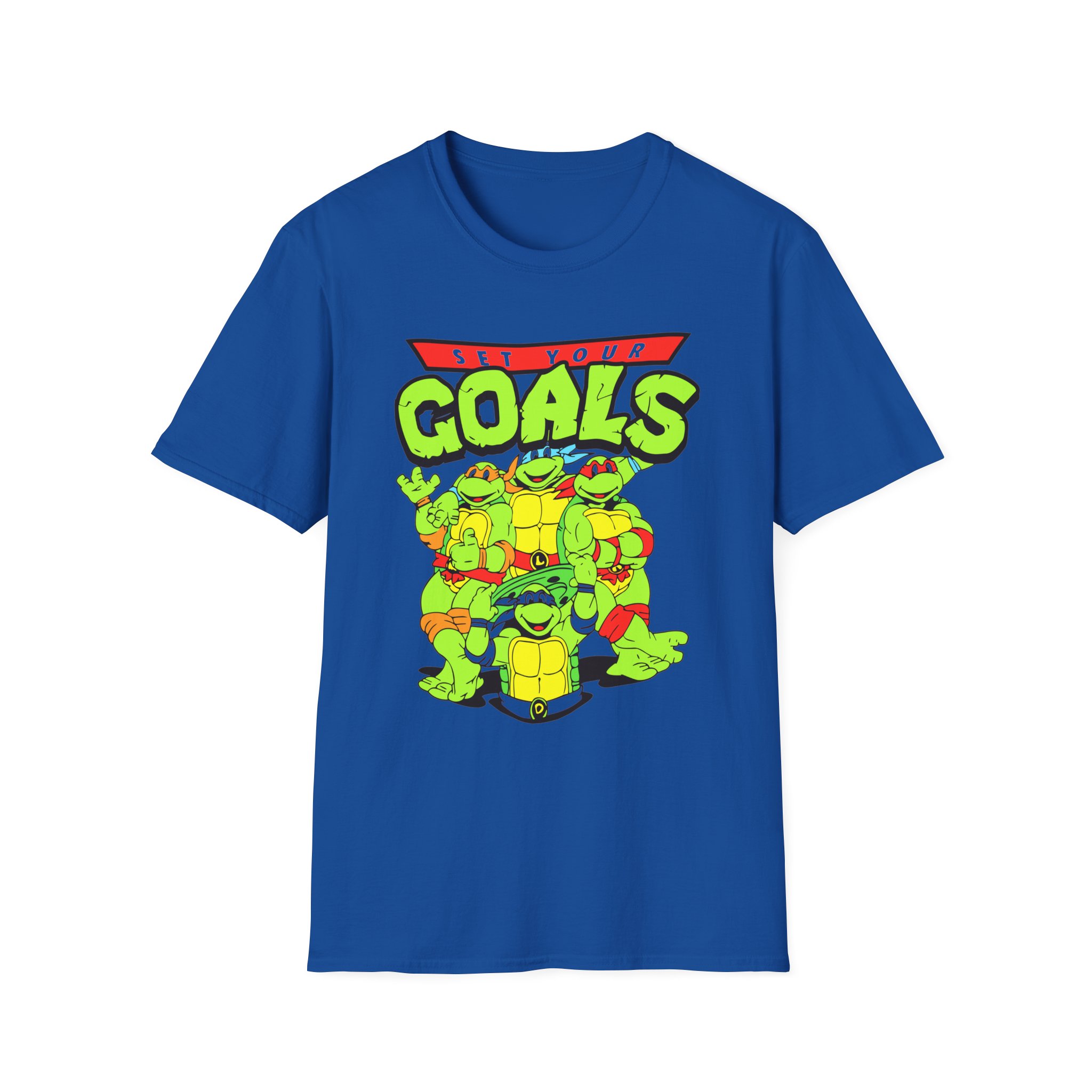 Set Your Goals Ninja Turtles Unisex Softstyle T-Shirt