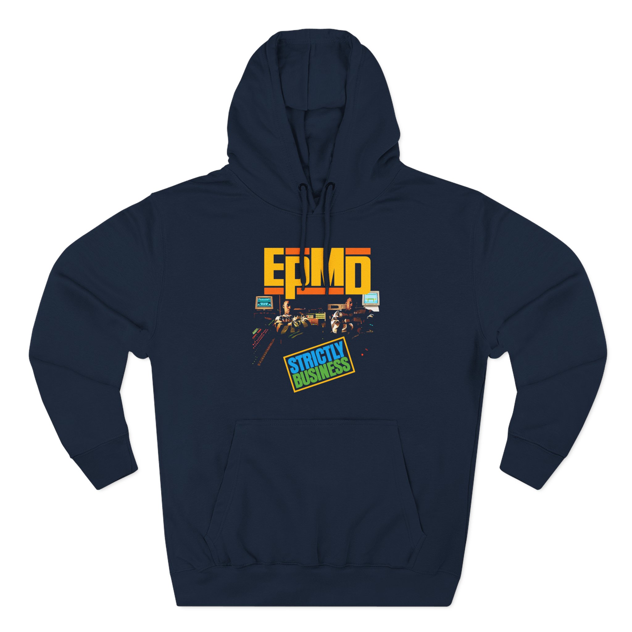 Epmd Strictly Business Album Cover Photo Three-Panel Fleece Hoodie