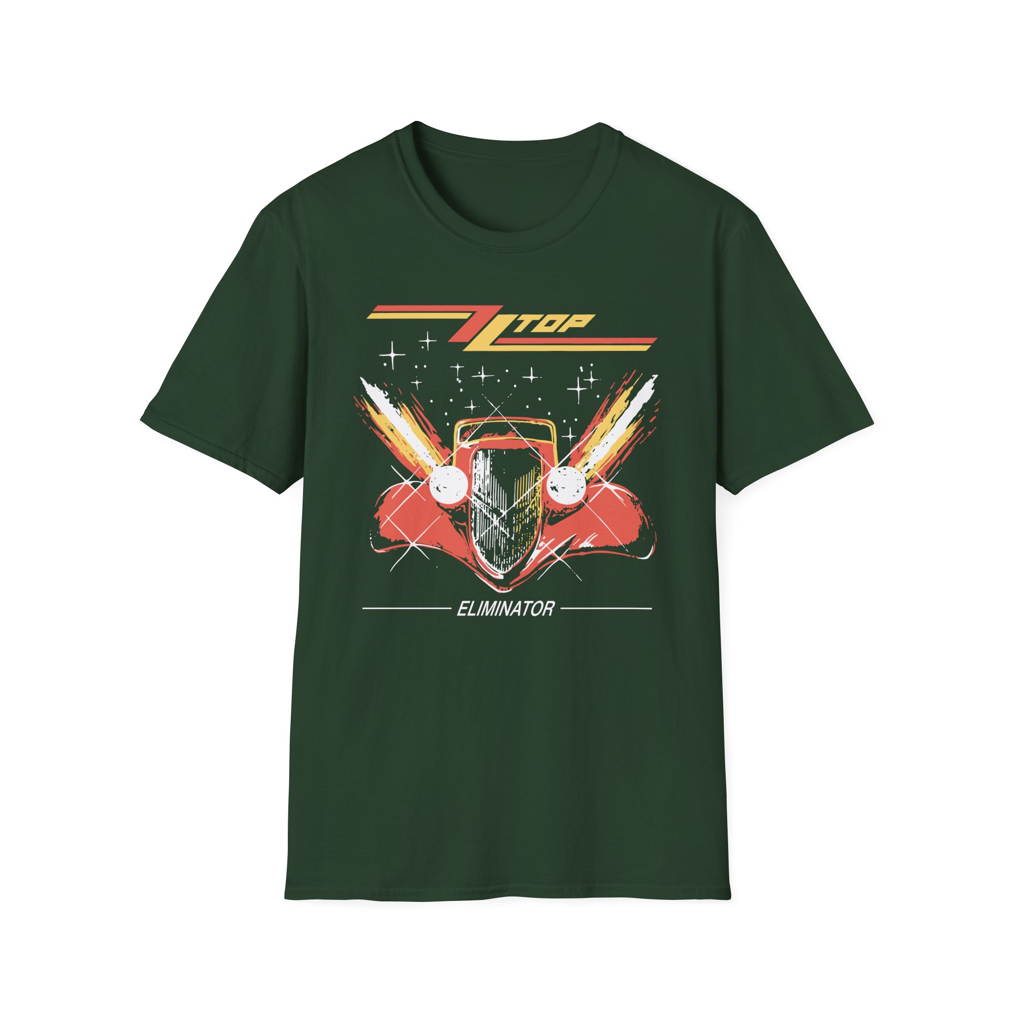 ZZ Top Eliminator Illustrated Unisex Softstyle T-Shirt