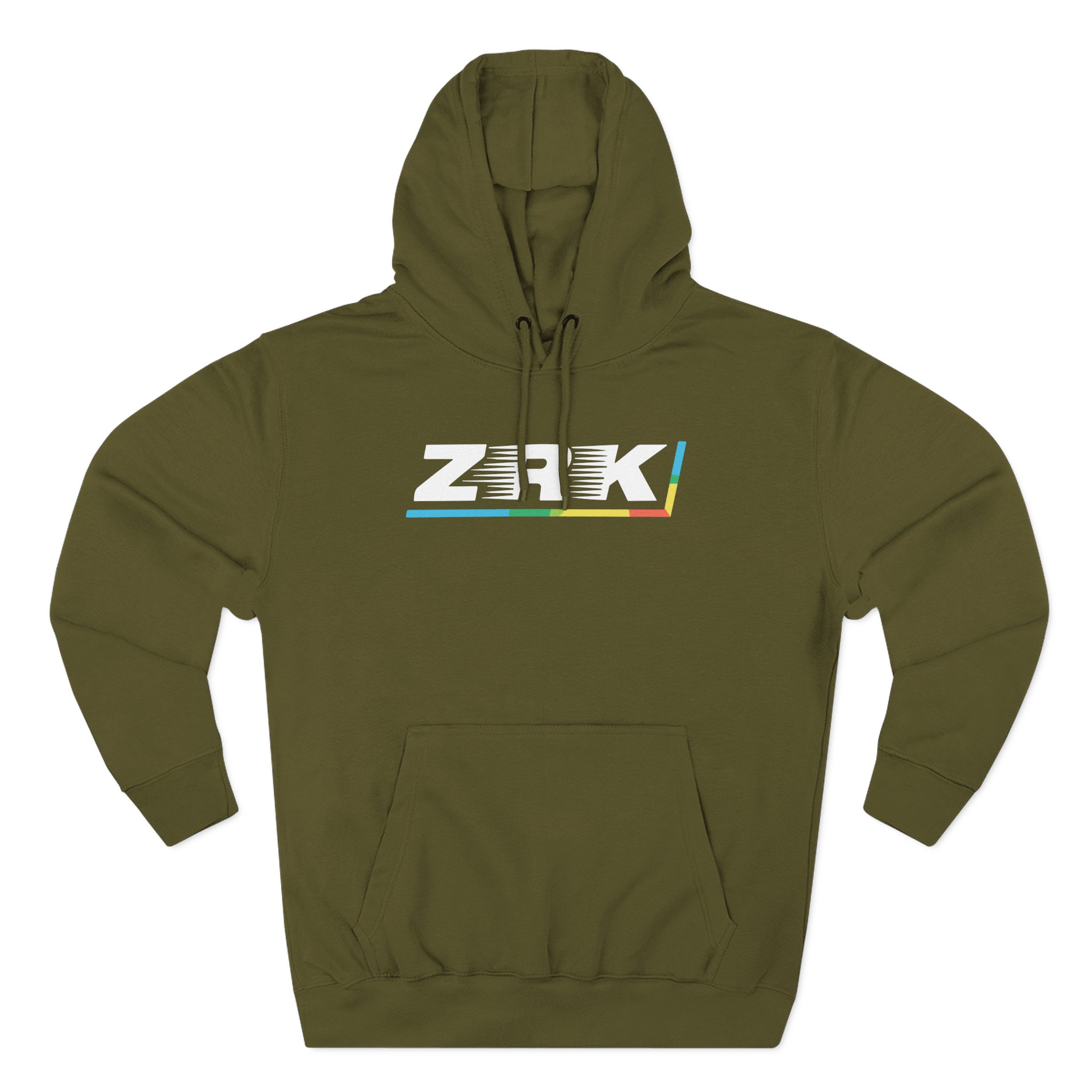 Zerkaa Three-Panel Fleece Hoodie