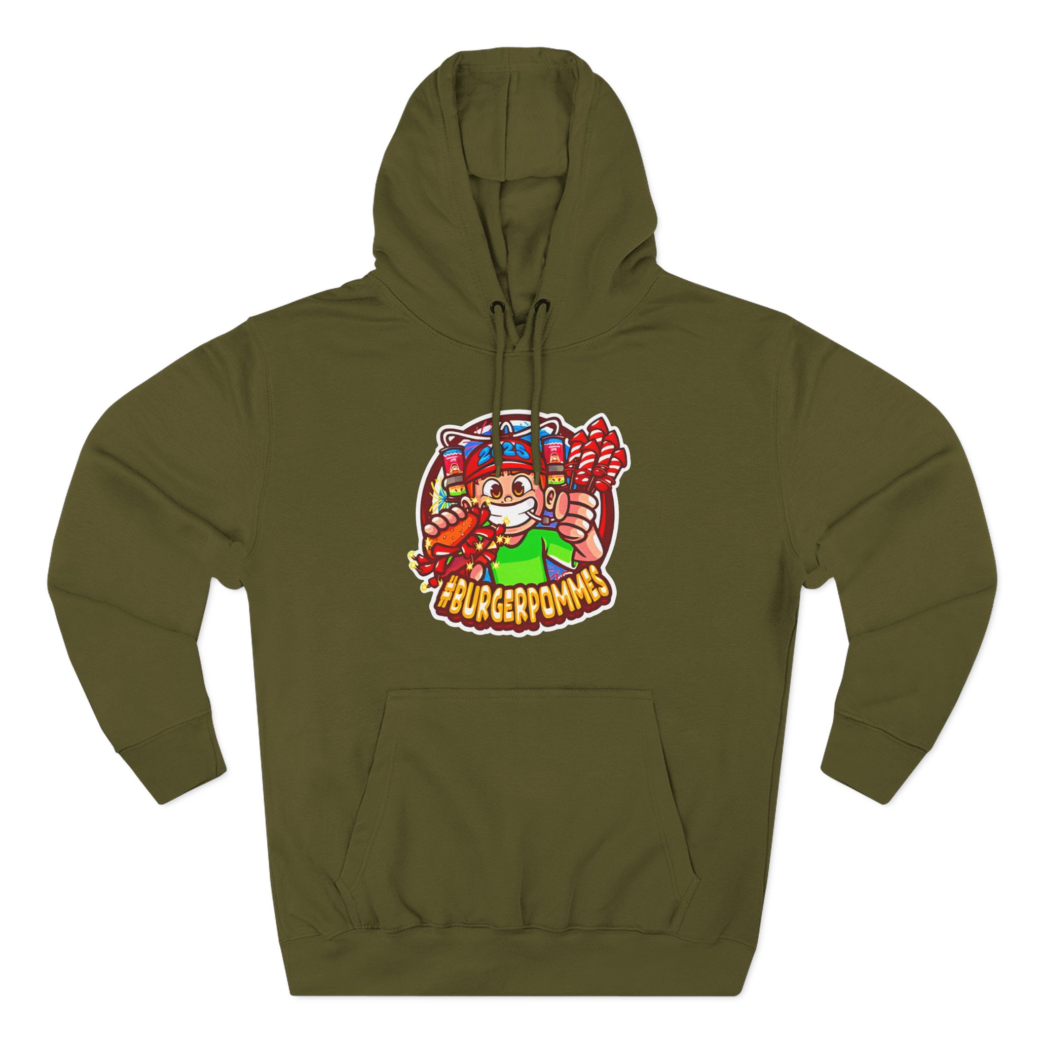 Burger Pommes Three-Panel Fleece Hoodie