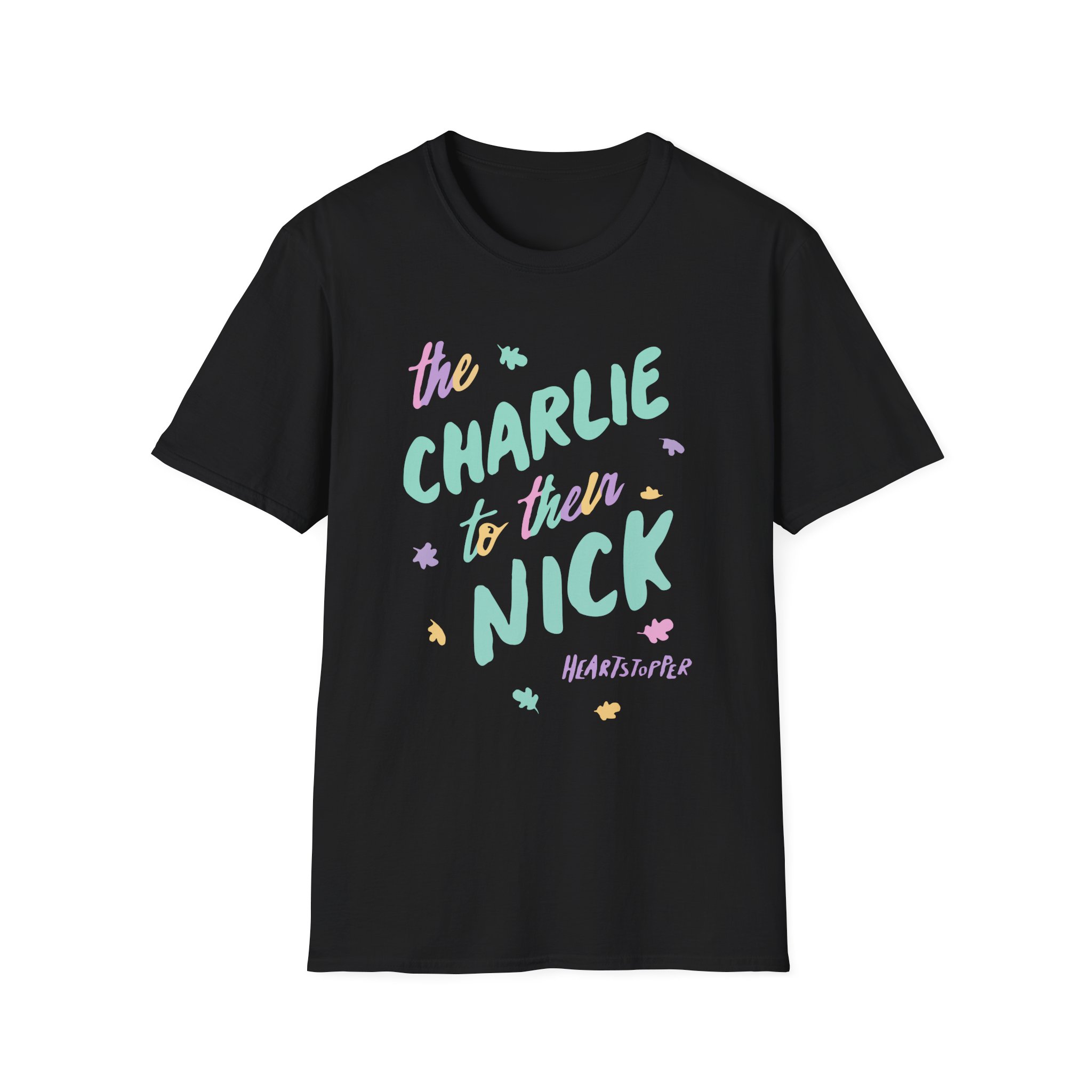 Heartstopper Charlie to Nick Pride Unisex Softstyle T-Shirt