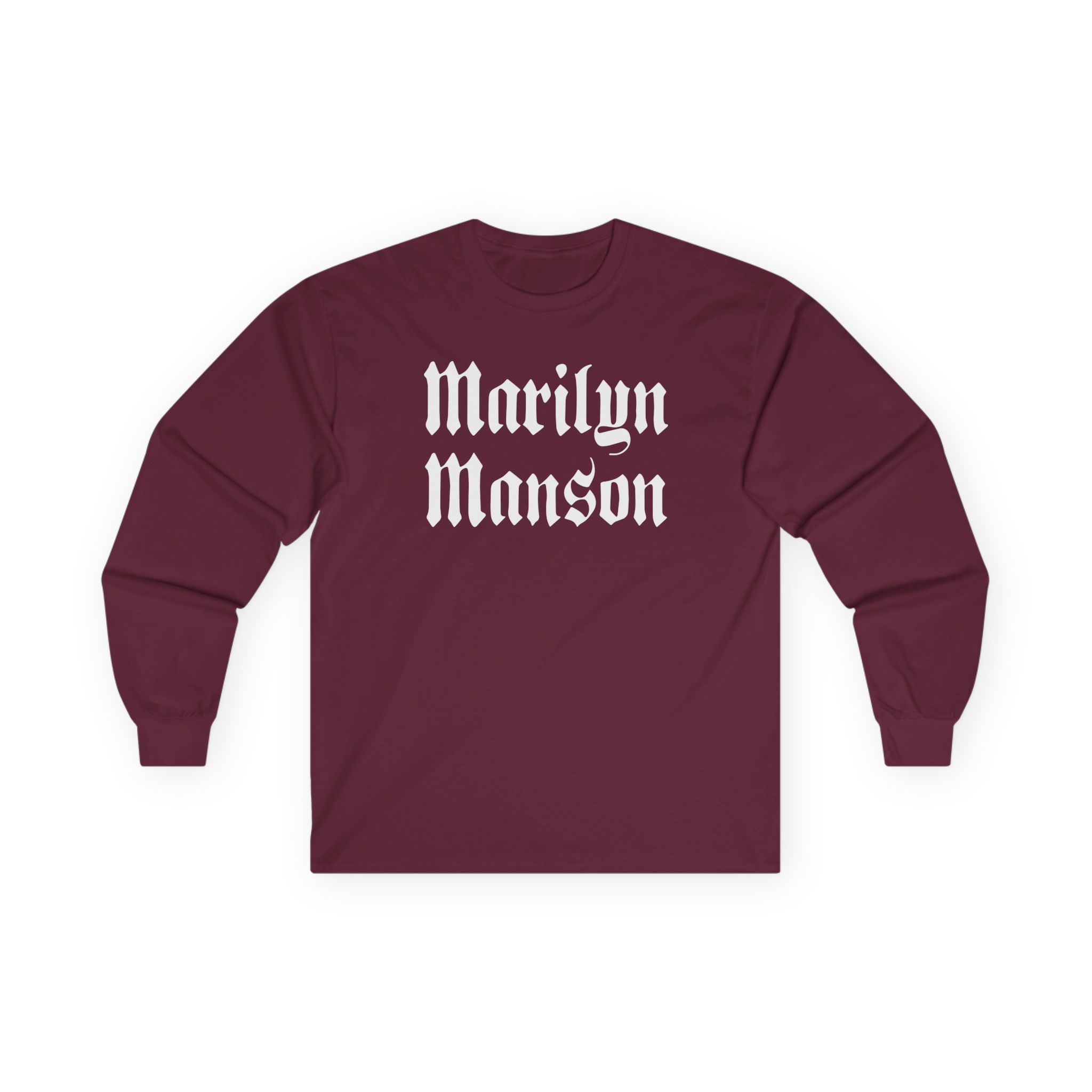 Marilyn Manson Goth Logo Unisex Ultra Cotton Long Sleeve Tee