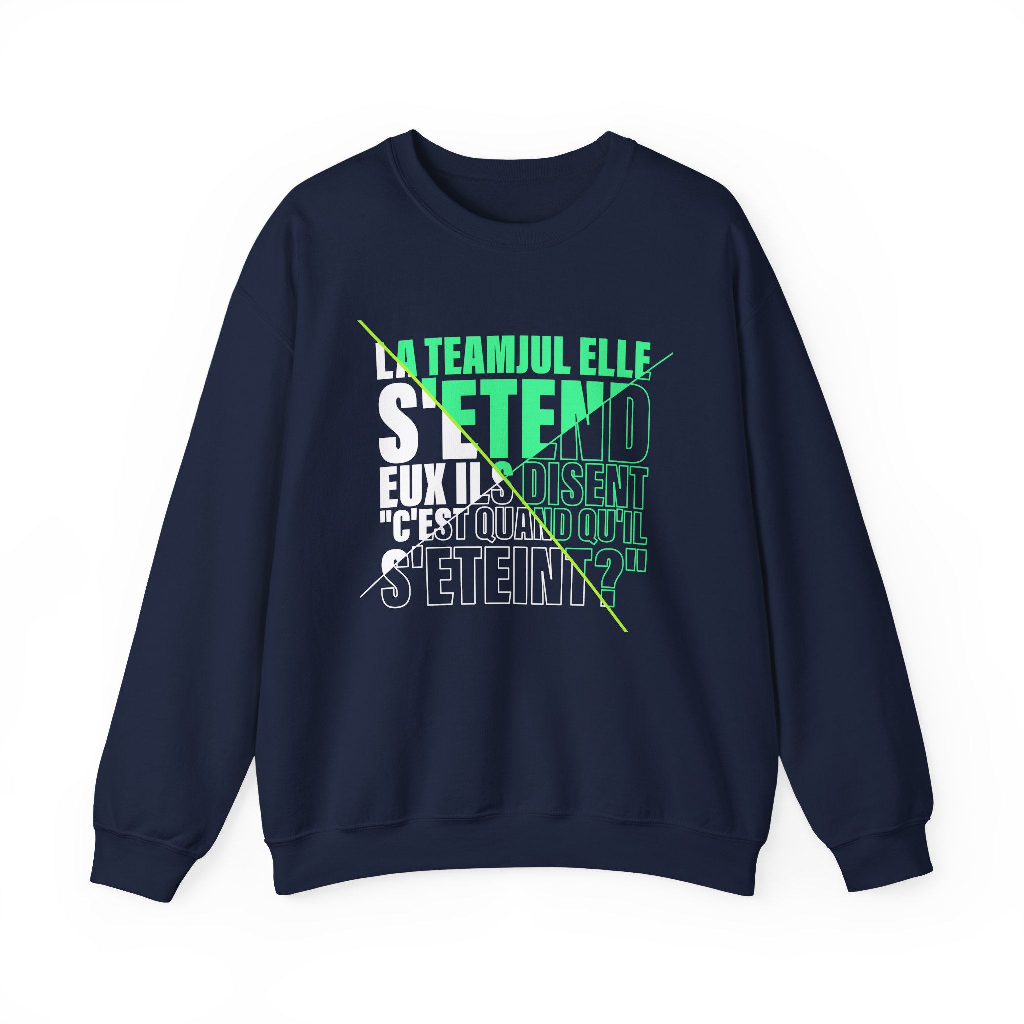 Jul C'est Quand Qu'il S'étein Unisex Heavy Blend™ Crewneck Sweatshirt