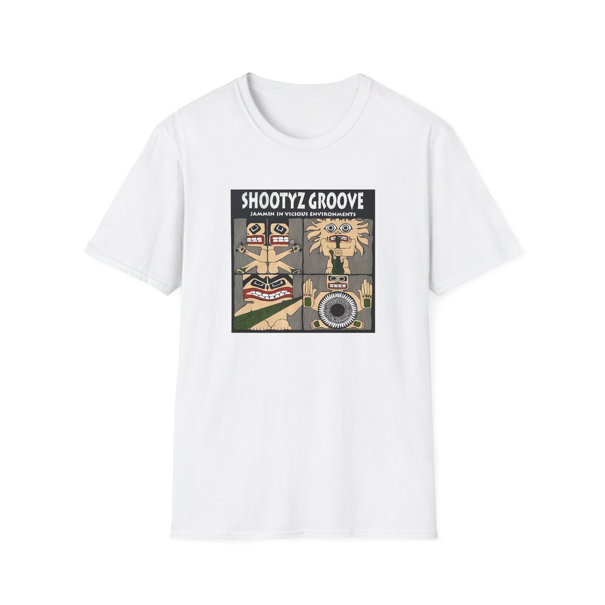 Shootyz Groove Jammin in Vicious Environments Album Cover Unisex Softstyle T-Shirt