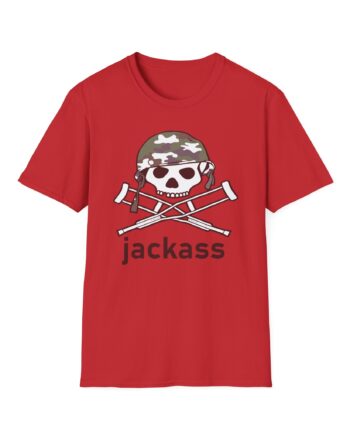 Jackass Camouflage Helmet Unisex Softstyle T-Shirt