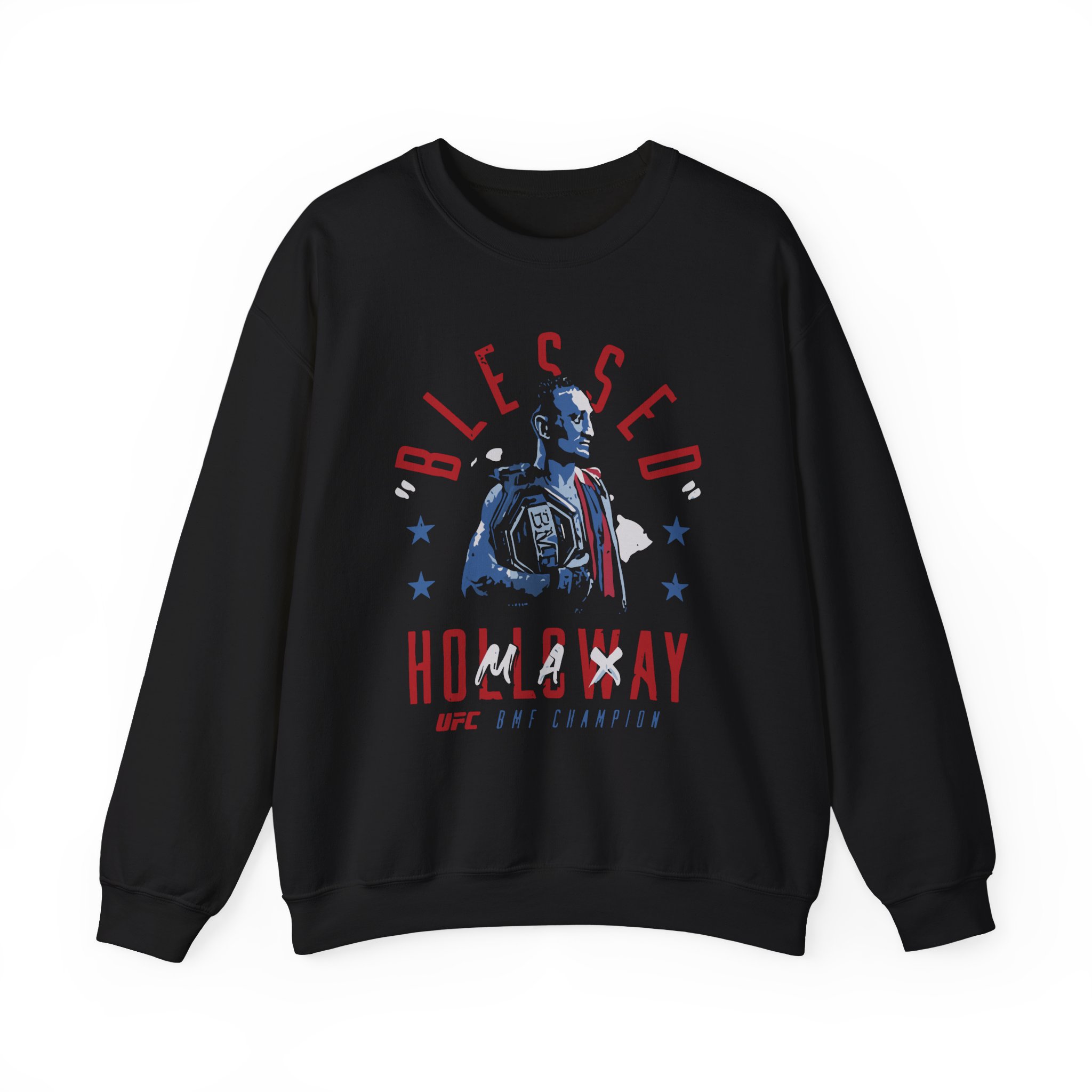 Max Holloway Blessed Bmf Champion Unisex Heavy Blendâ„¢ Crewneck Sweatshirt