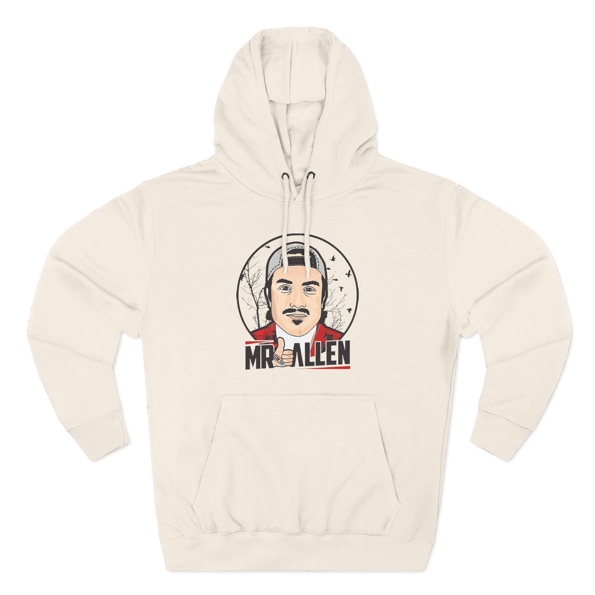Mrballen Like Button Three-Panel Fleece Hoodie
