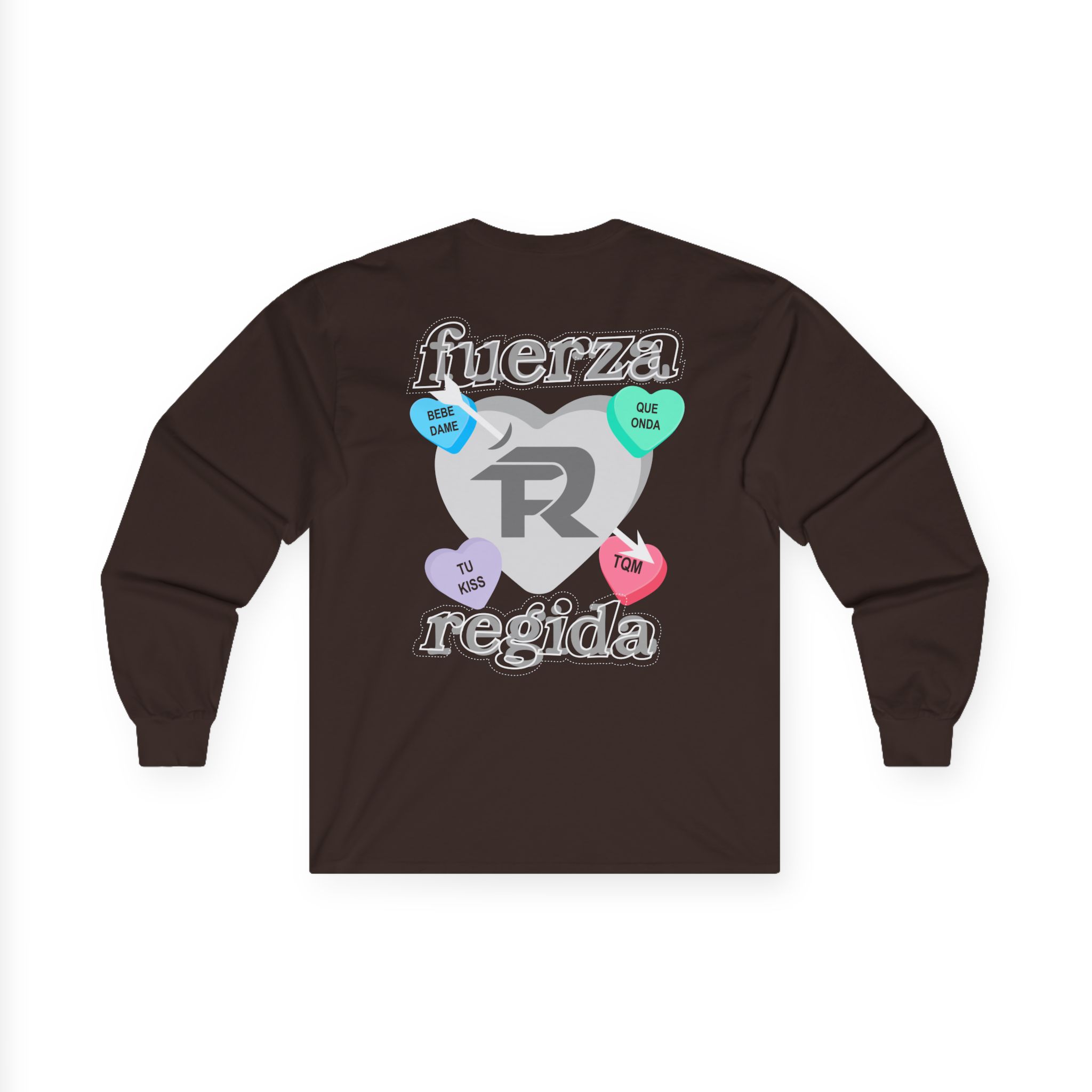 Fuerza Regida Candy Hearts Unisex Ultra Cotton Long Sleeve Tee