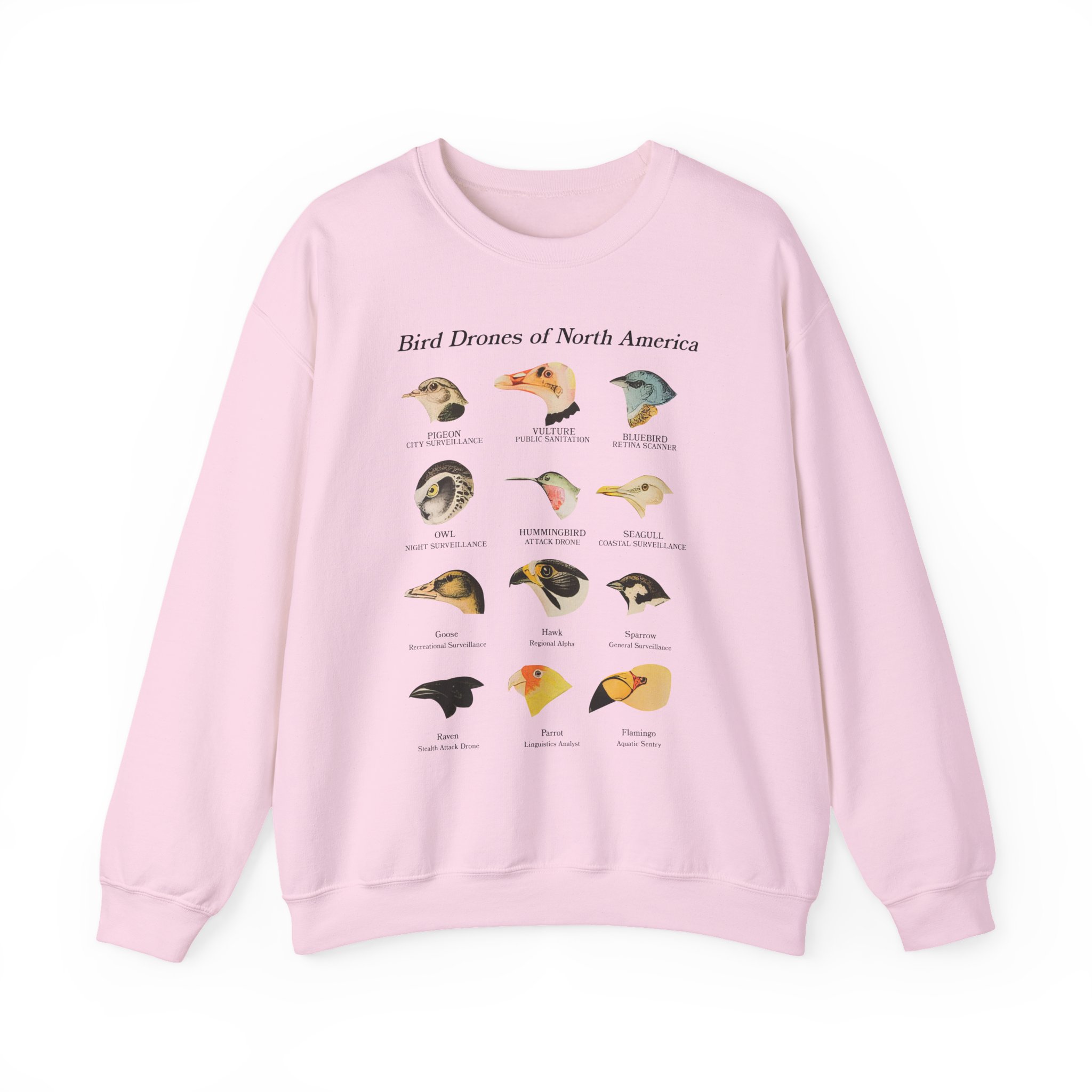 Birds Arent Real Bird Drones of North America Unisex Heavy Blendâ„¢ Crewneck Sweatshirt