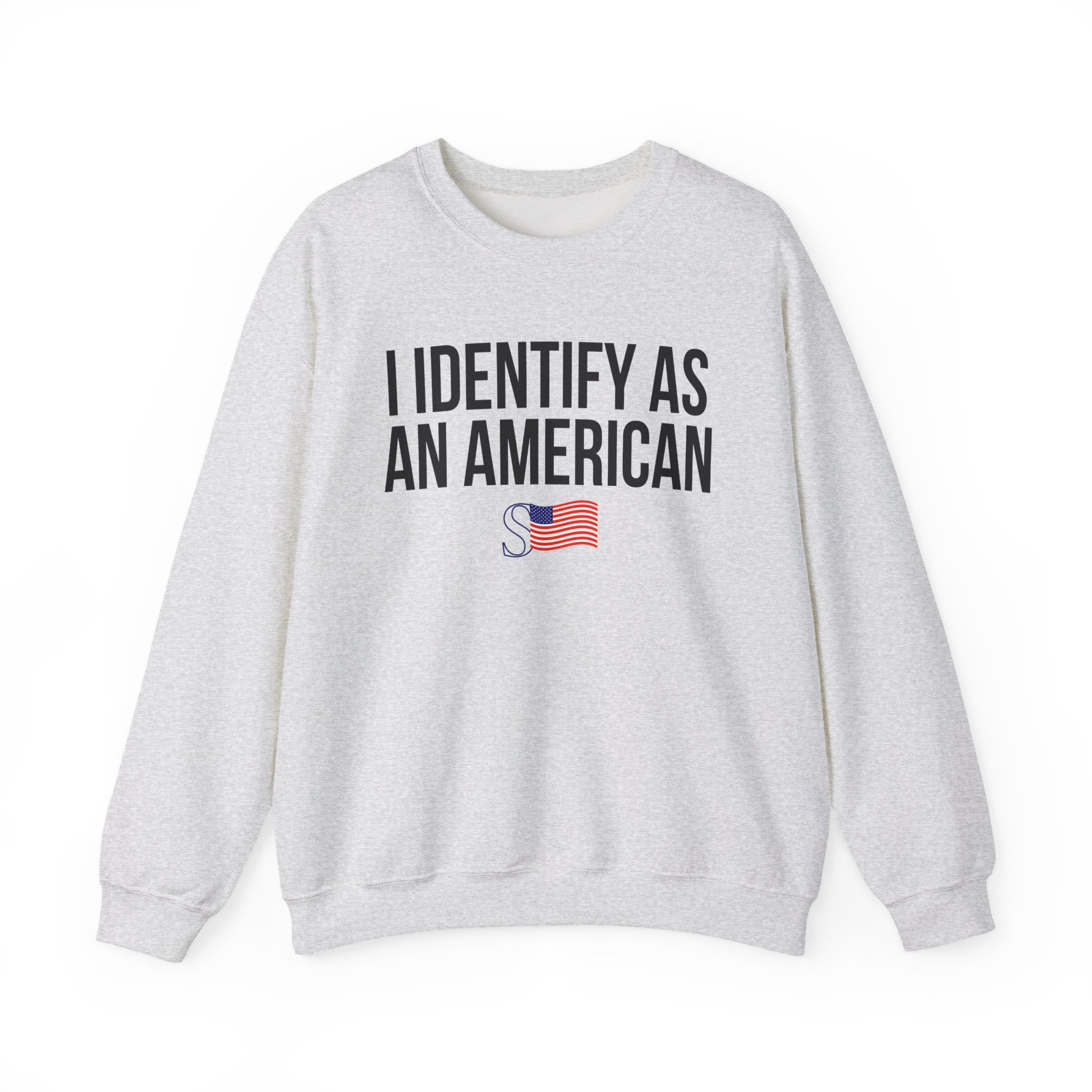 Sean Strickland I Identify as an American Unisex Heavy Blendâ„¢ Crewneck Sweatshirt