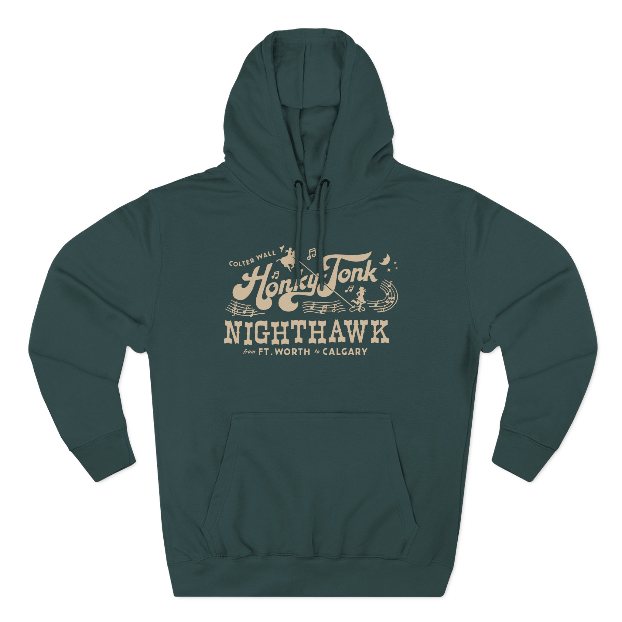 Colter Wall Honky-tonk Nighthawk Three-Panel Fleece Hoodie