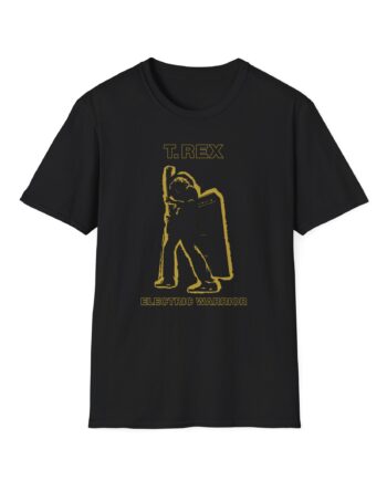 T Rex Electric Warrior Unisex Softstyle T-Shirt