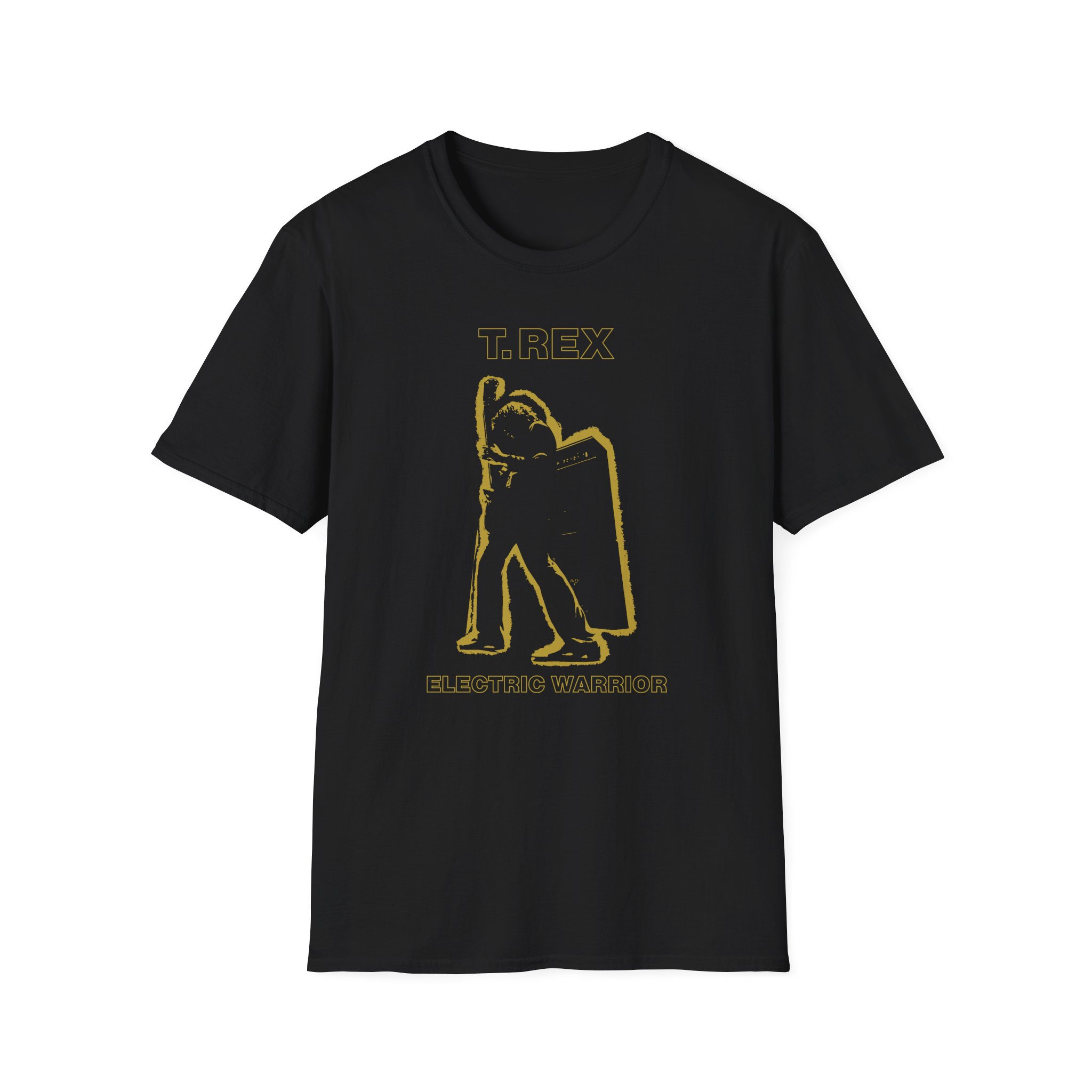 T Rex Electric Warrior Unisex Softstyle T-Shirt