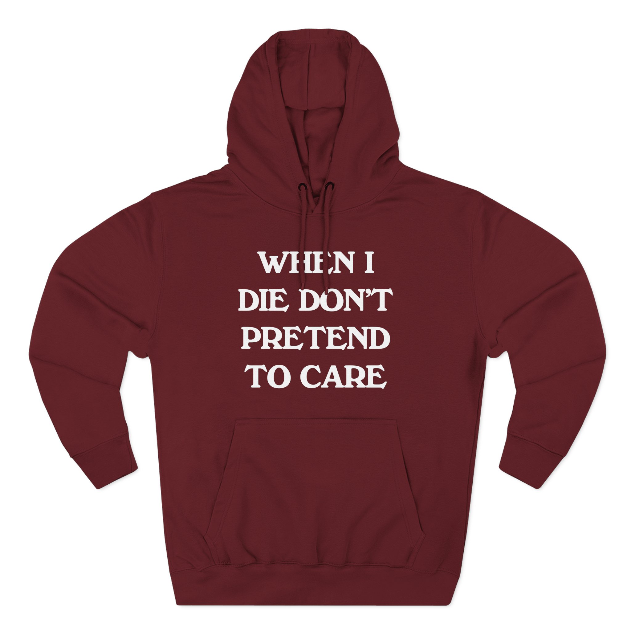 Tierra Whack When I Die Don't Pretend to Care Three-Panel Fleece Hoodie