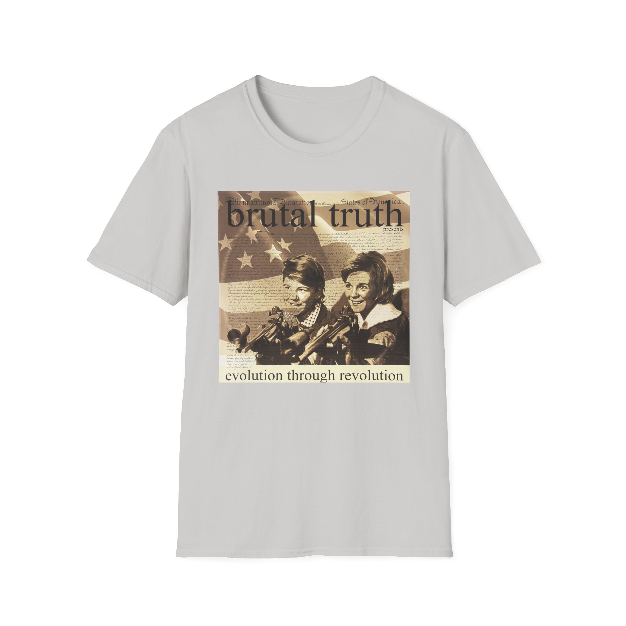 Brutal Truth Evolution Through Revolution Unisex Softstyle T-Shirt