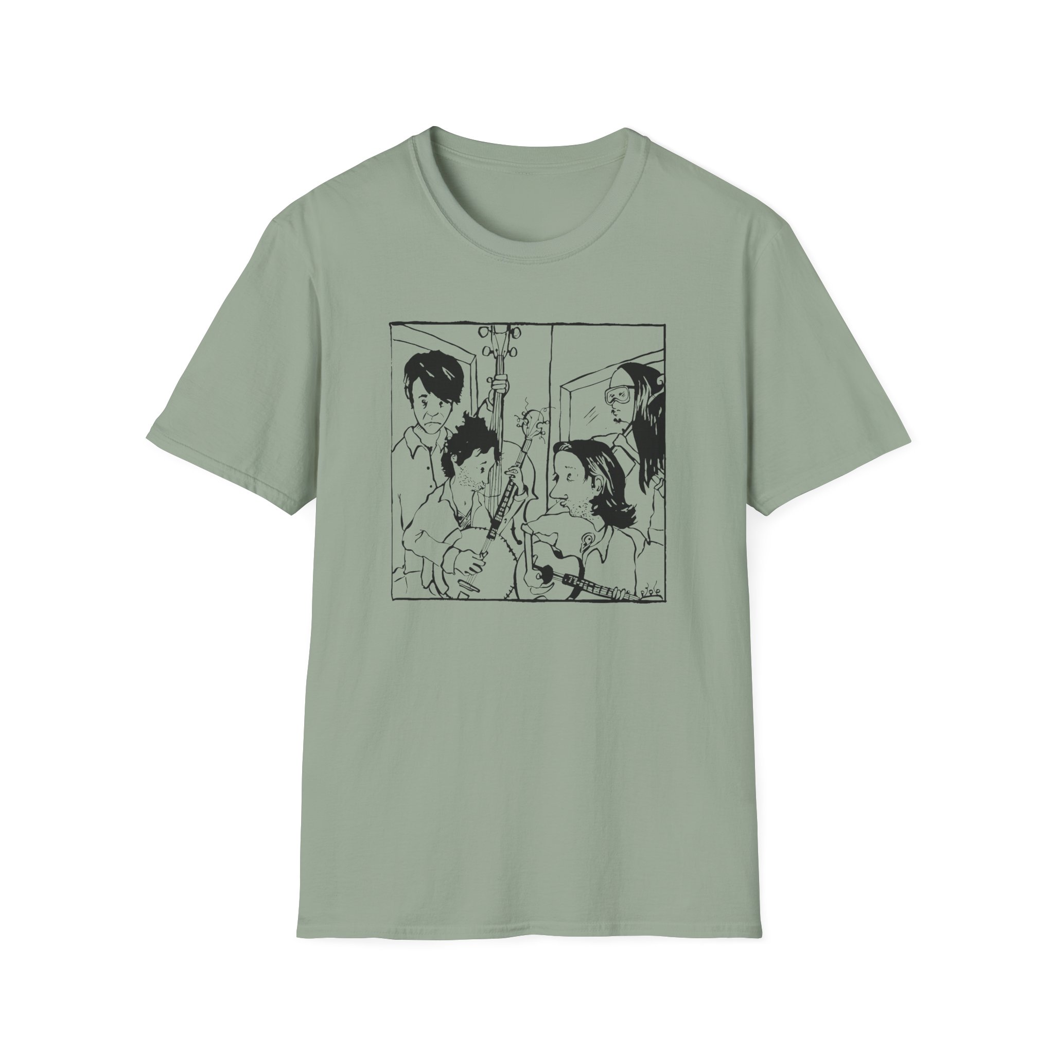Avett Brothers Seth Drawing Unisex Softstyle T-Shirt