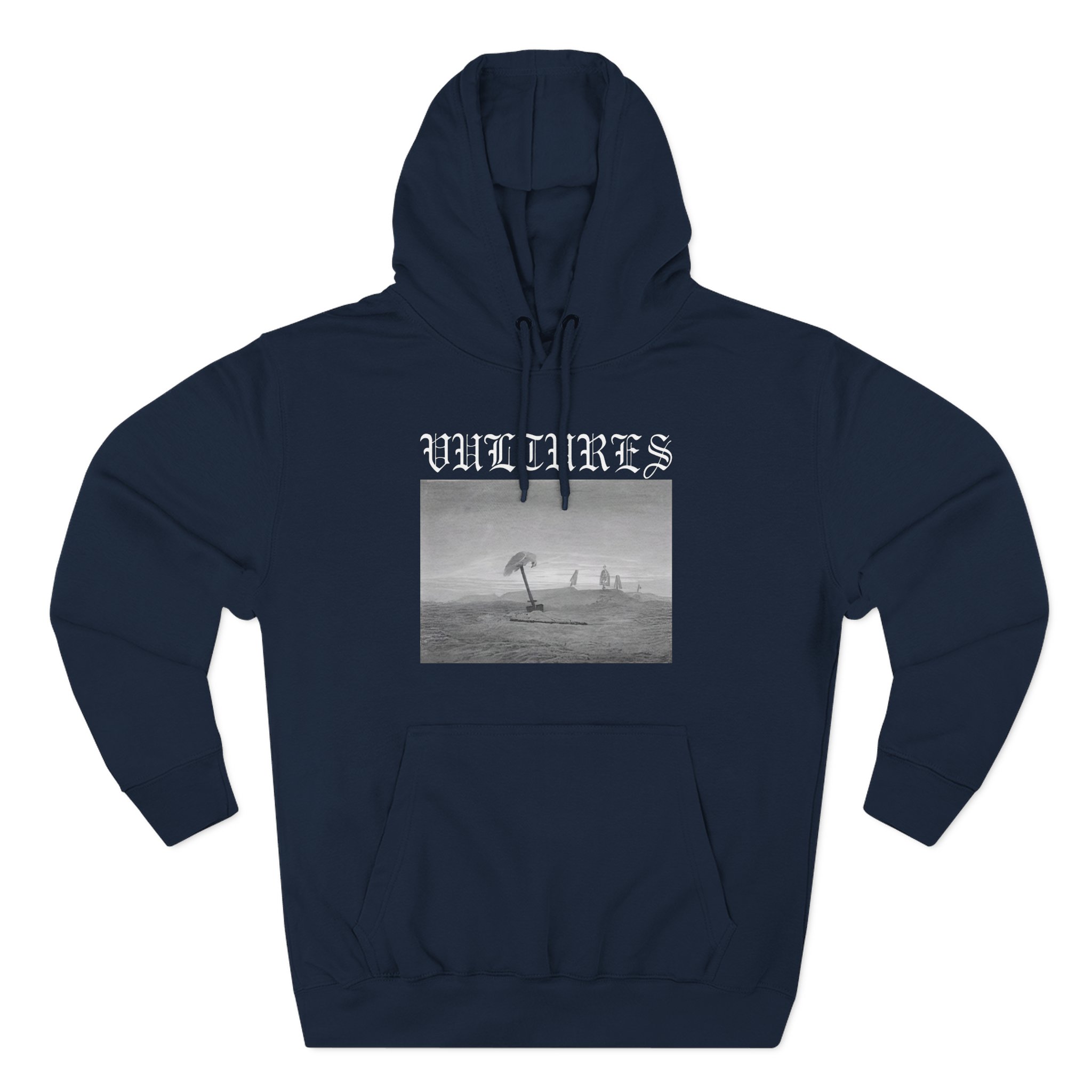 Vultures Three-Panel Fleece Hoodie