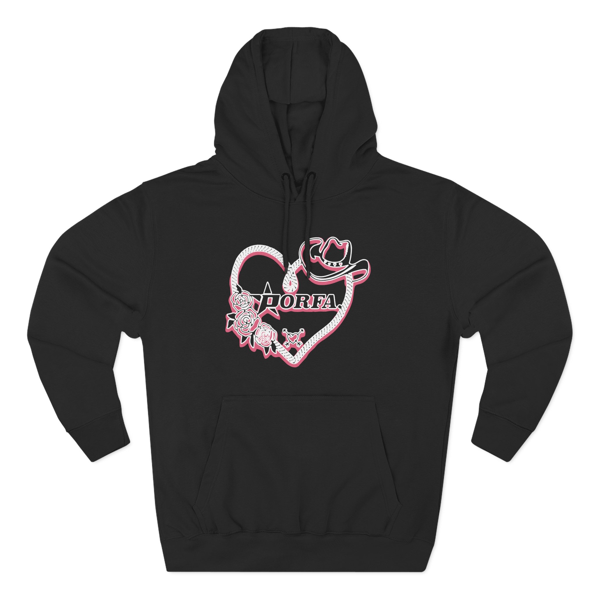 Porfa Love Lasso Three-Panel Fleece Hoodie