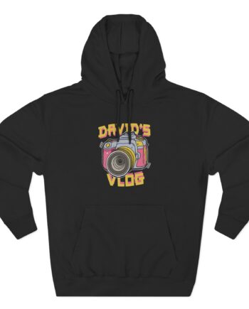 David Dobrik  David's Vlog Three-Panel Fleece Hoodie