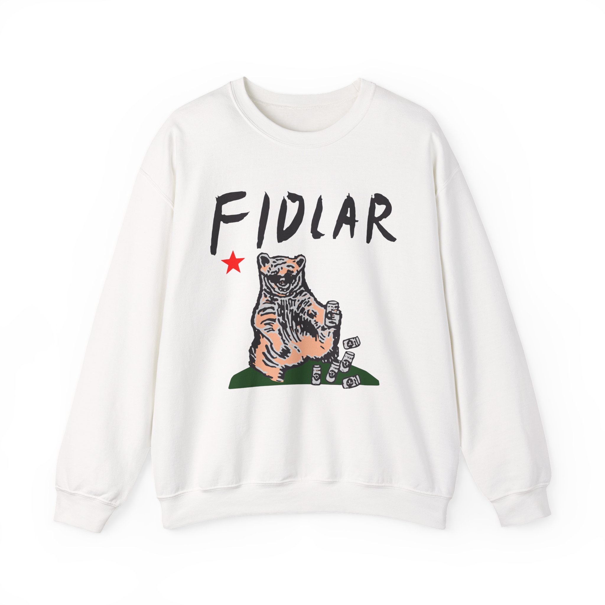 California Bear Drink Cheap Beer Fidlar Unisex Heavy Blendâ„¢ Crewneck Sweatshirt