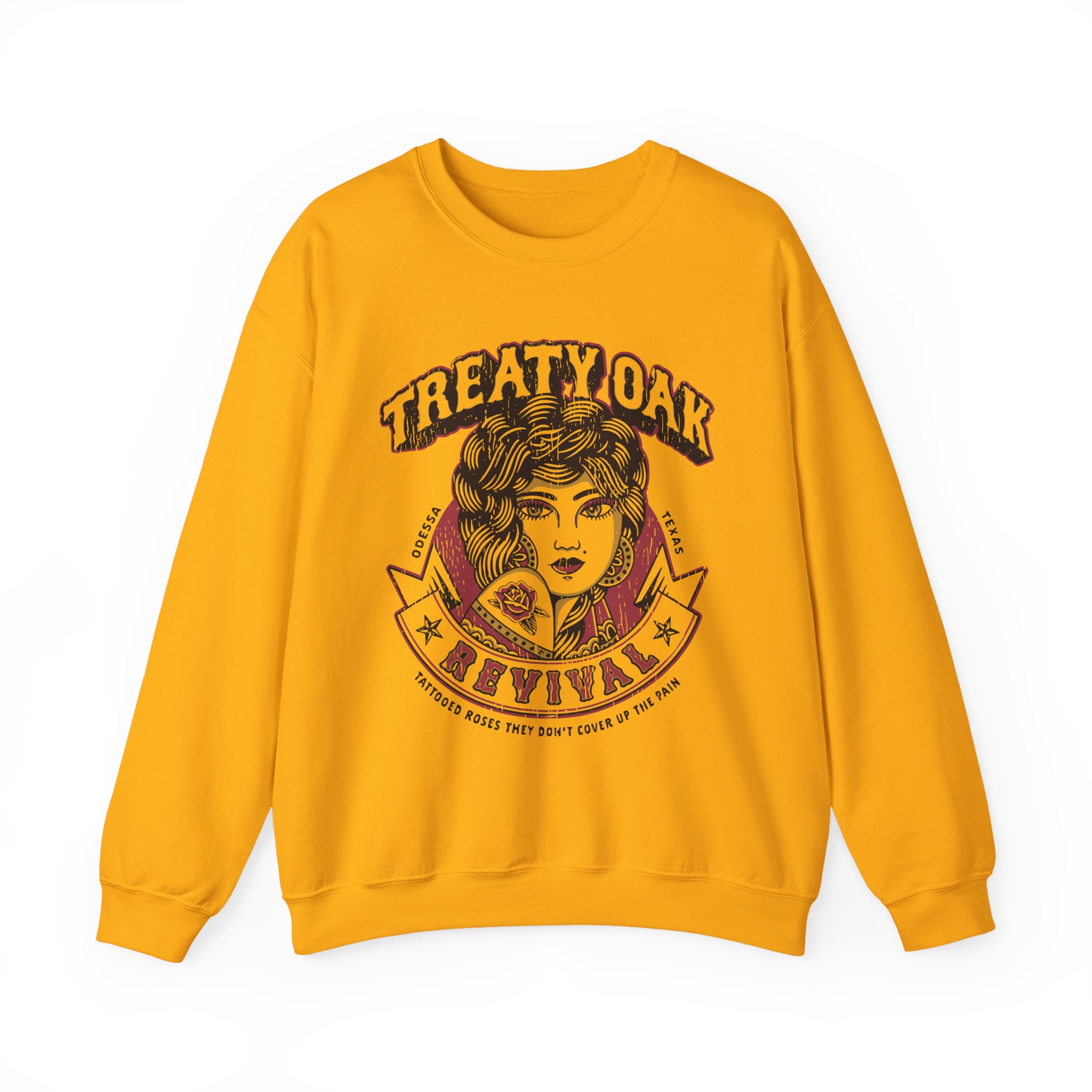 Treaty Oak Revival Rose Unisex Heavy Blendâ„¢ Crewneck Sweatshirt