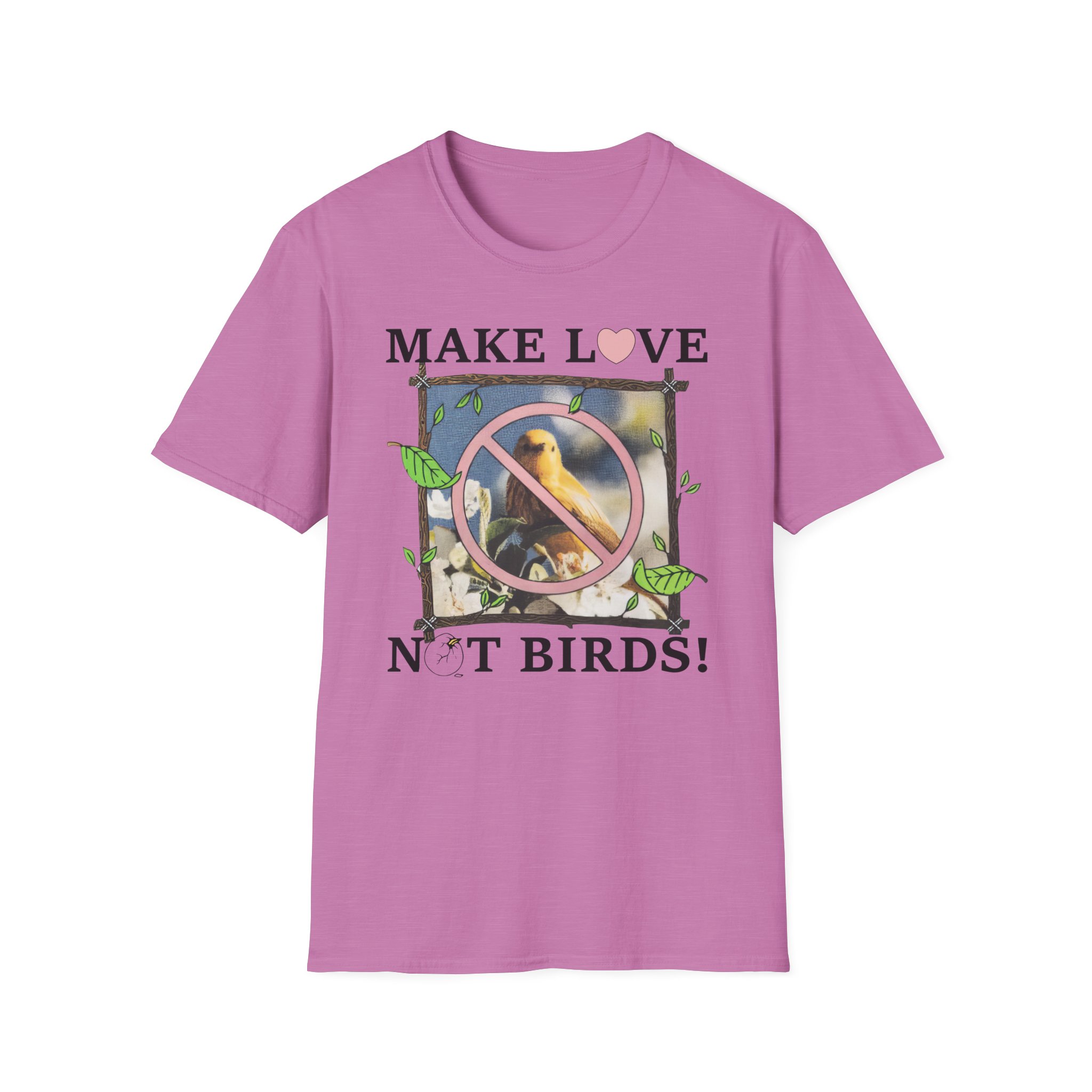 Birds Arent Real Unisex Softstyle T-Shirt