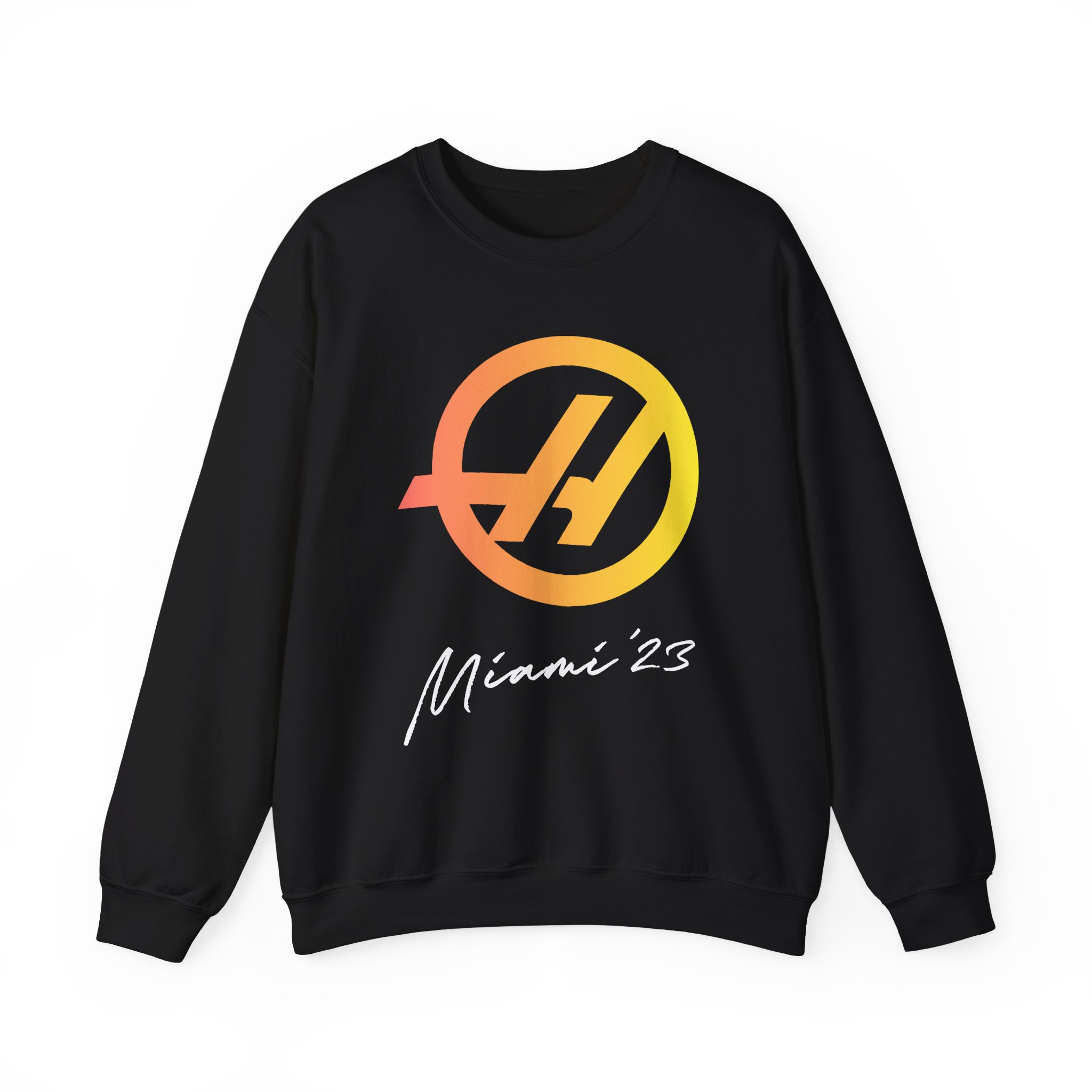Haas F1 Miami Gp Unisex Heavy Blendâ„¢ Crewneck Sweatshirt