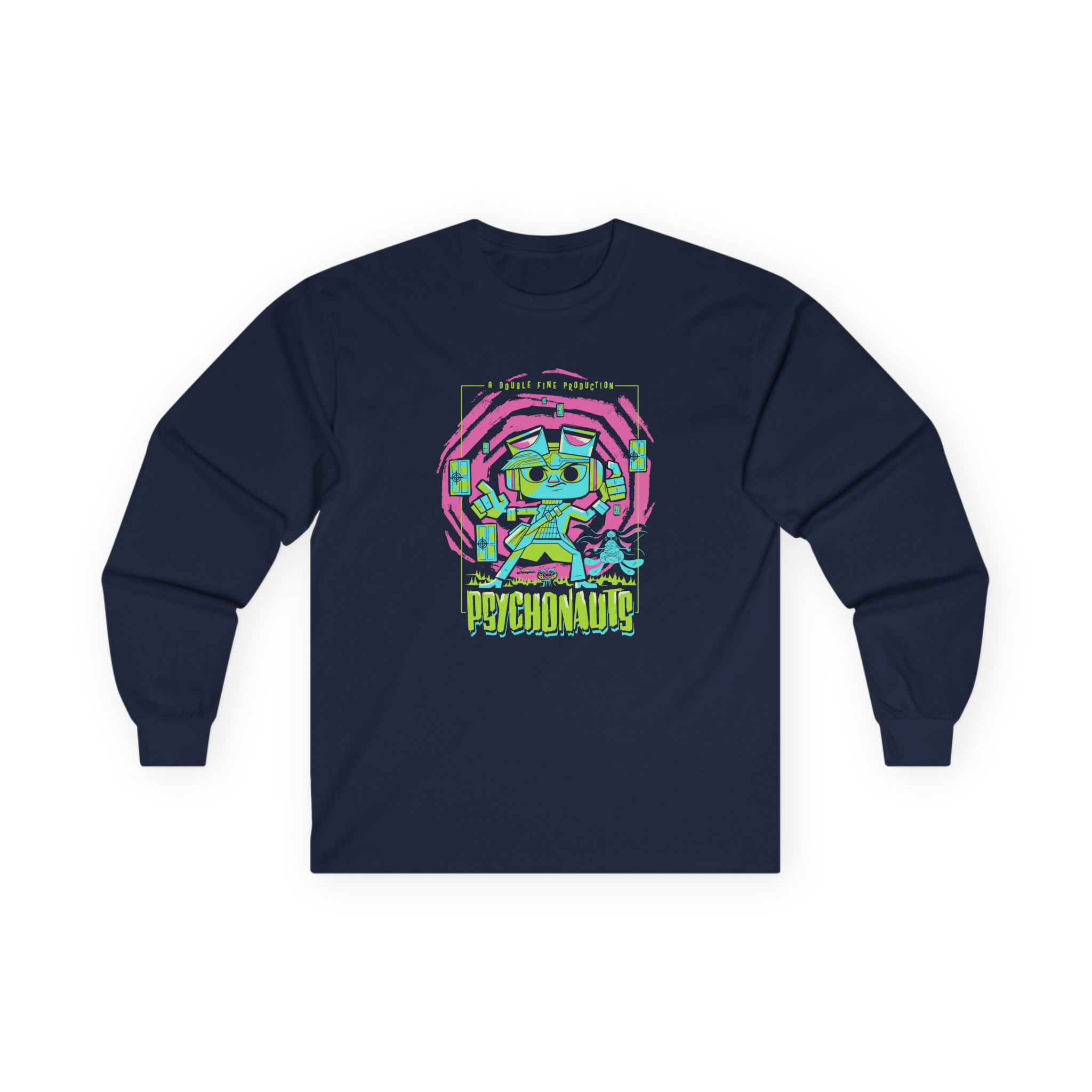 Double Fine Psychic Mystery Unisex Ultra Cotton Long Sleeve Tee