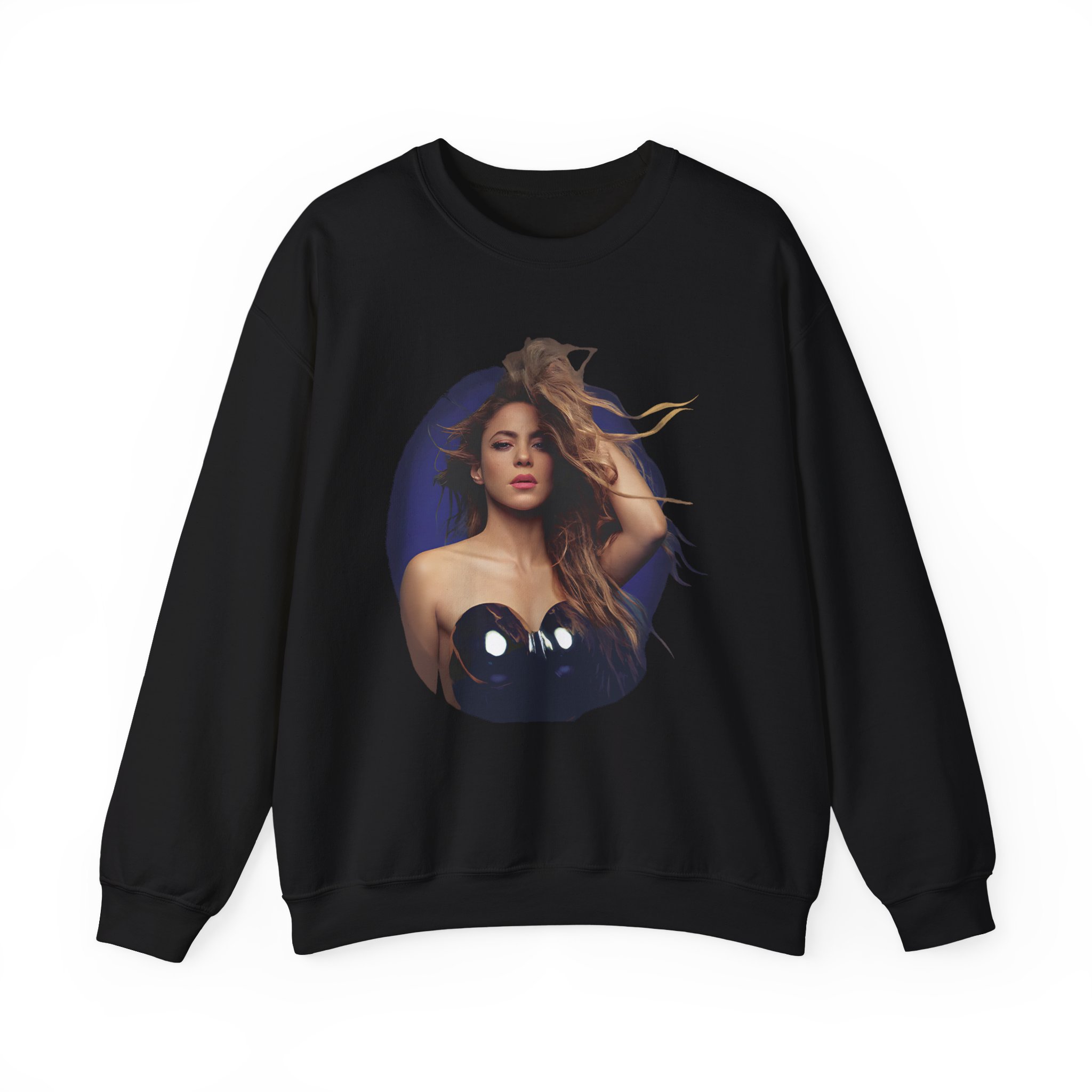 Shakira Sapphire Aura Unisex Heavy Blendâ„¢ Crewneck Sweatshirt