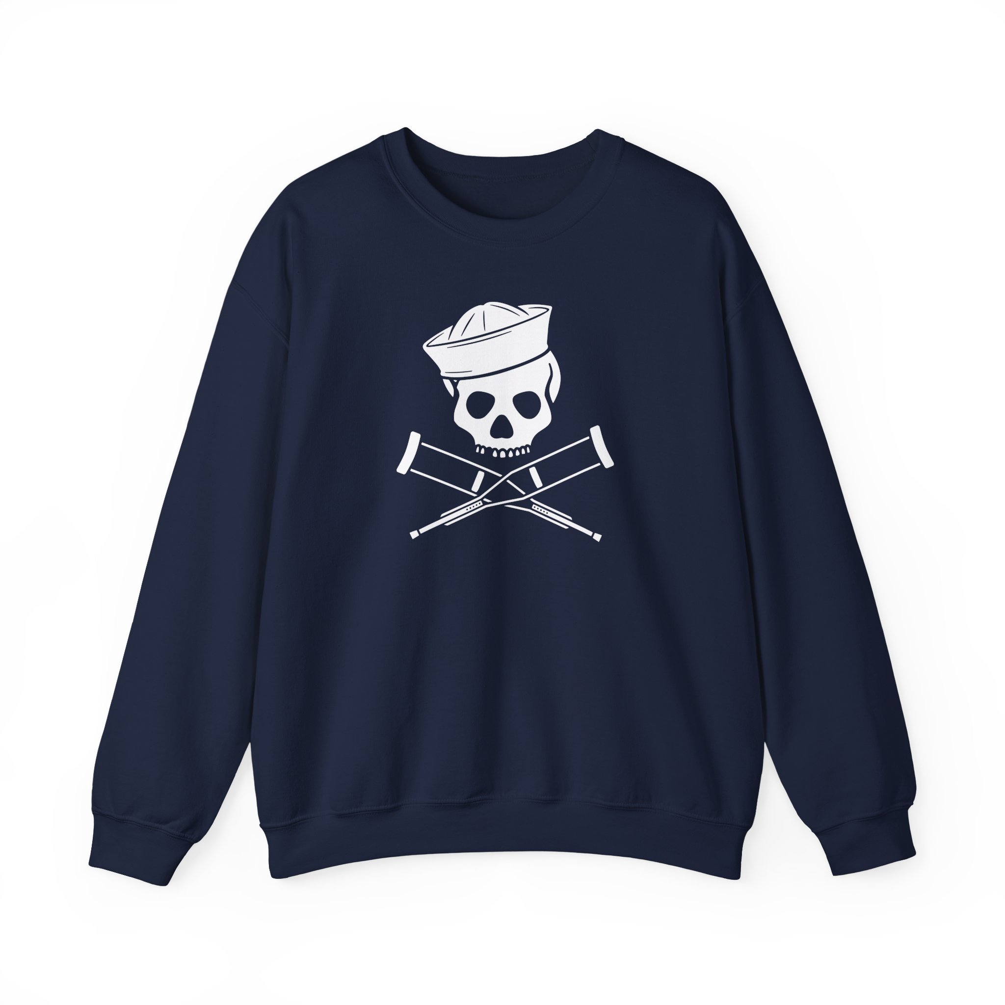 Jackass Sailor Skull & Crossbones Unisex Heavy Blendâ„¢ Crewneck Sweatshirt