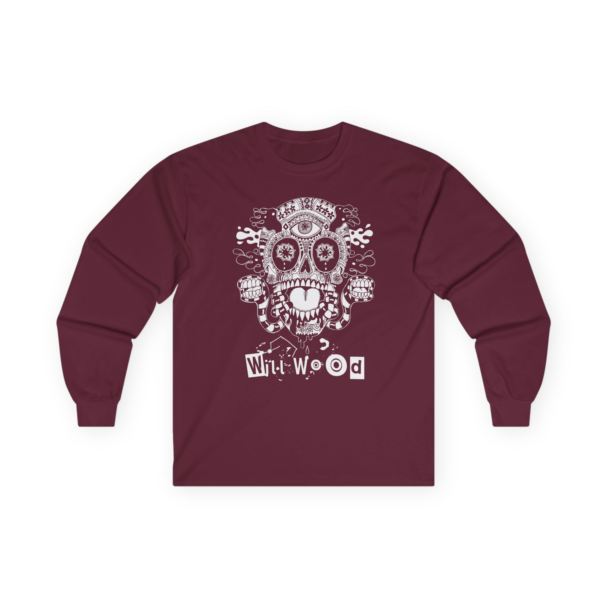 Will Wood Host Skull Unisex Ultra Cotton Long Sleeve Tee