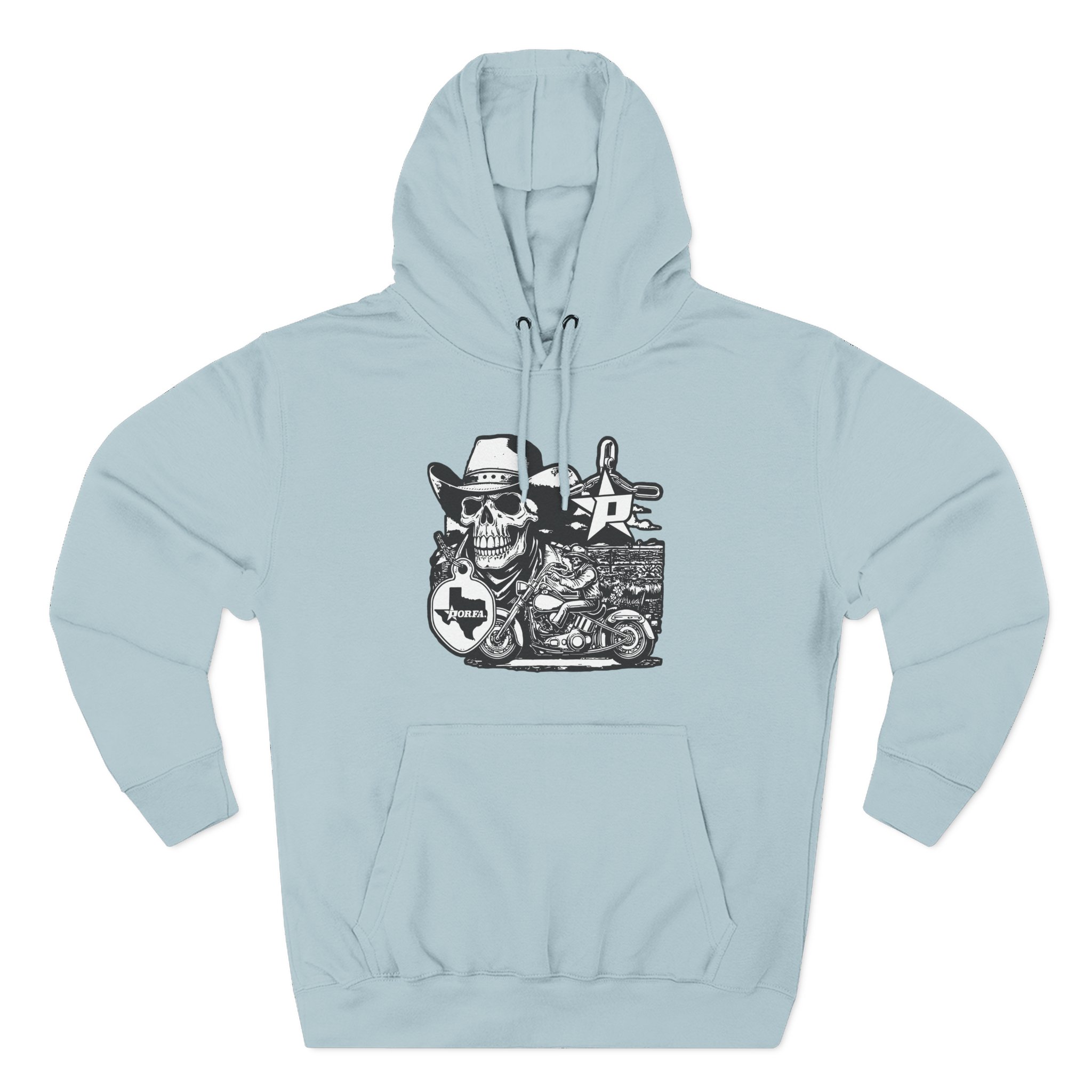 Porfa Texas Ride Three-Panel Fleece Hoodie