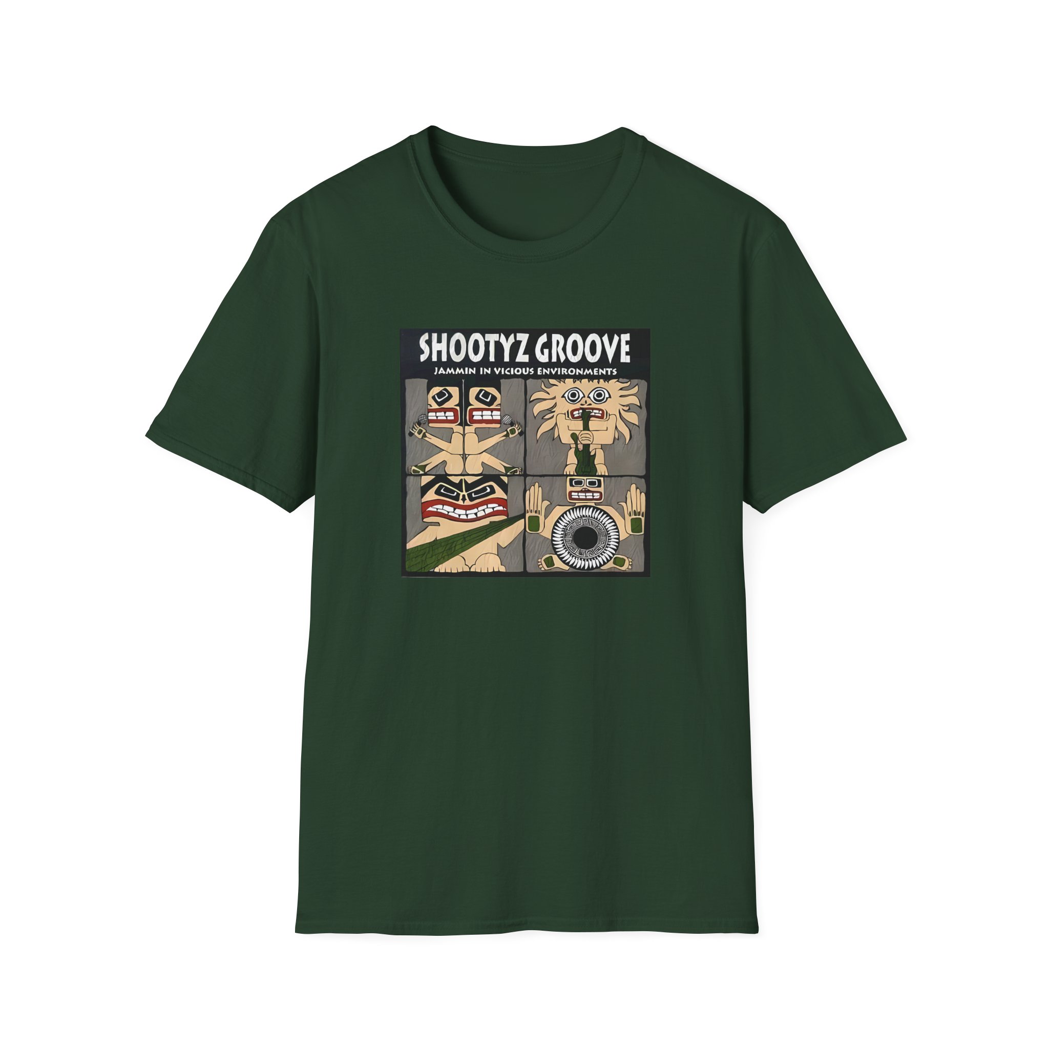 Shootyz Groove Jammin in Vicious Environments Album Cover Unisex Softstyle T-Shirt