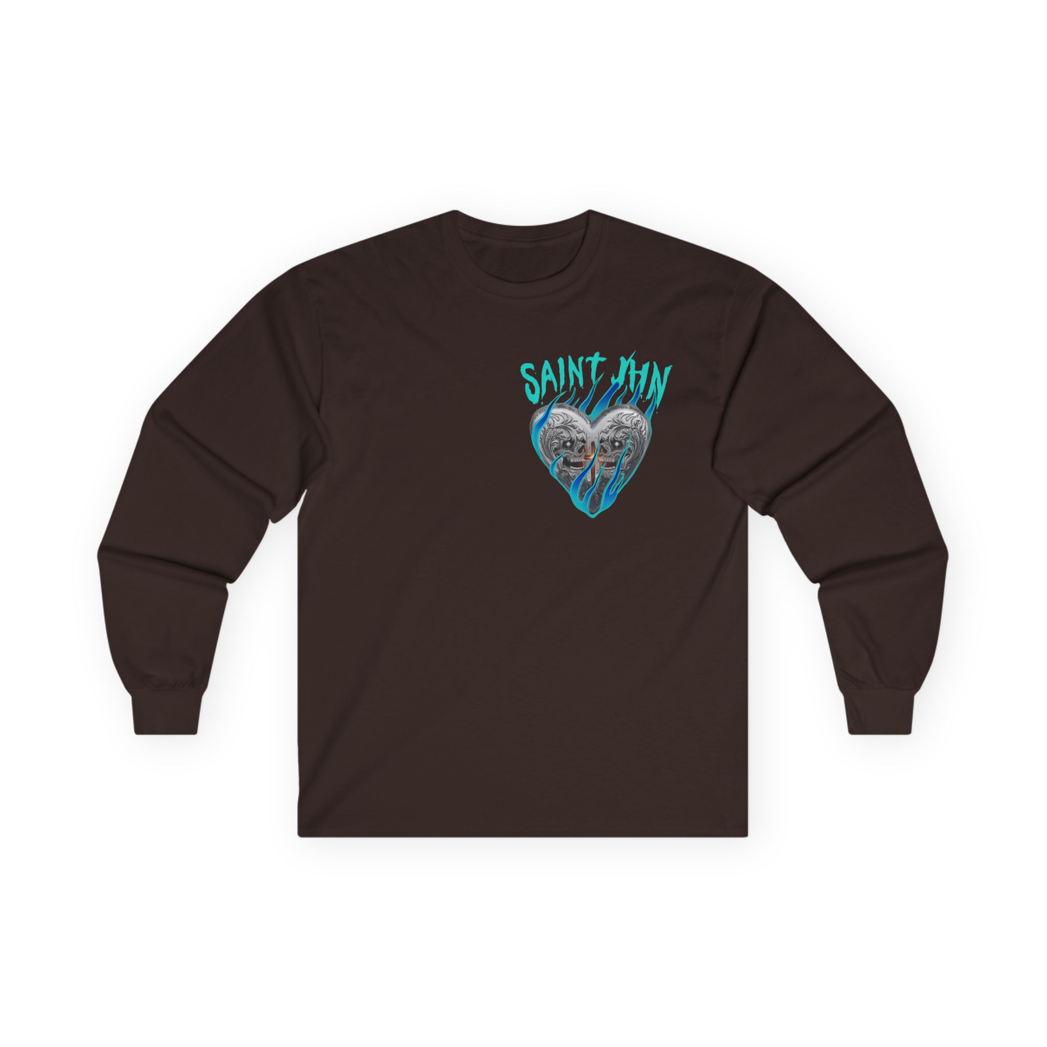 Saint Jhn Chromedd Hearts Icwbdy Unisex Ultra Cotton Long Sleeve Tee