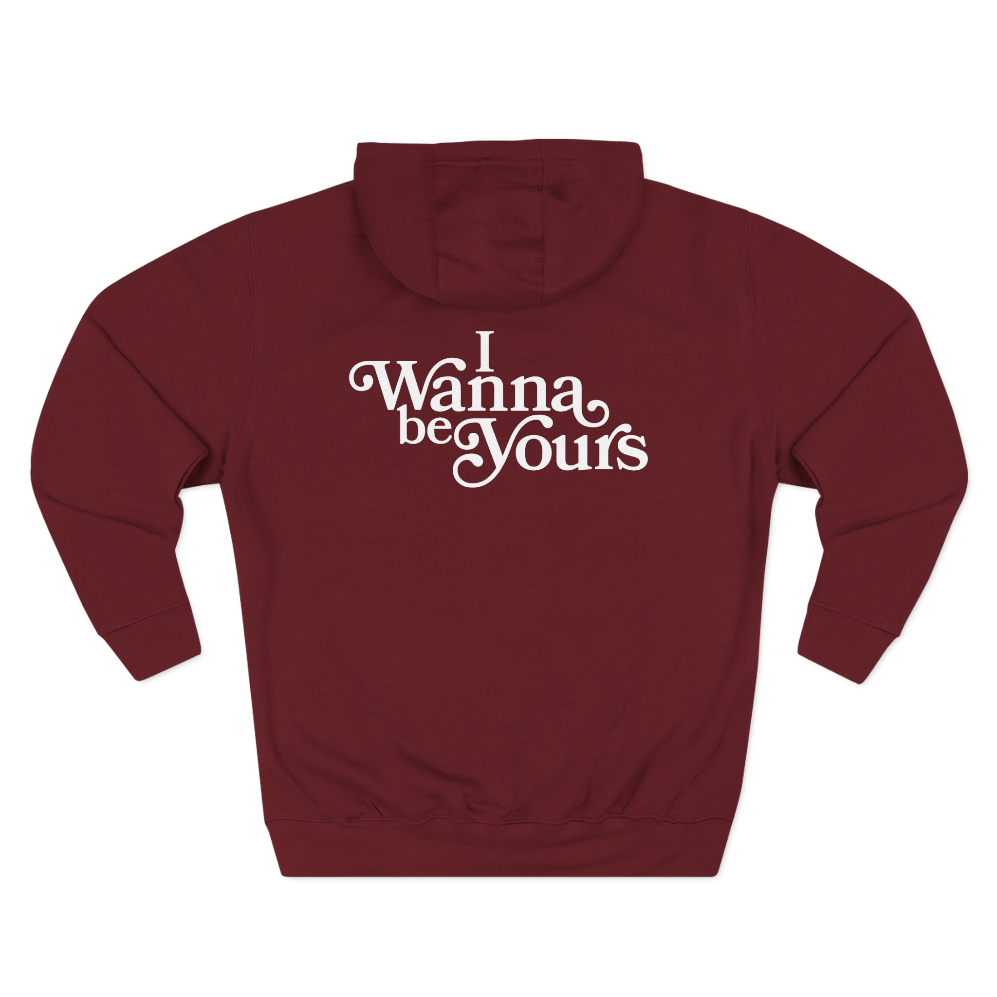 Arctic Monkeys I Wanna Be Yours Lyric Three-Panel Fleece Hoodie