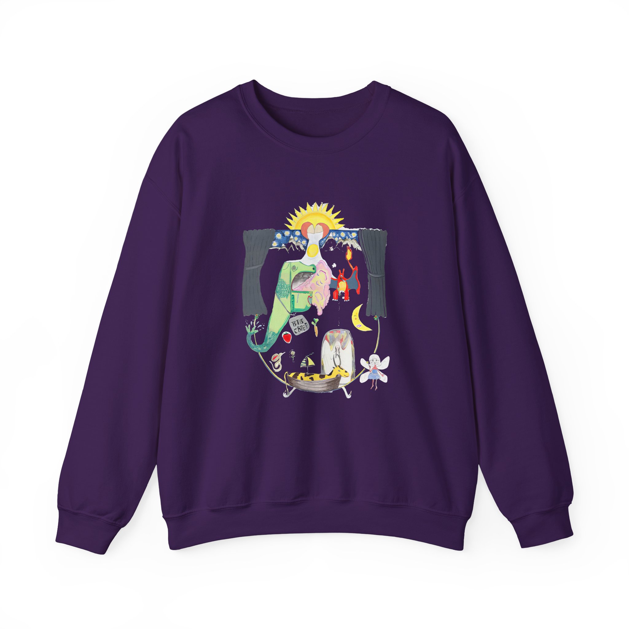 Aadrianne Lenker the Goat Boat Unisex Heavy Blend Crewneck Sweatshirt